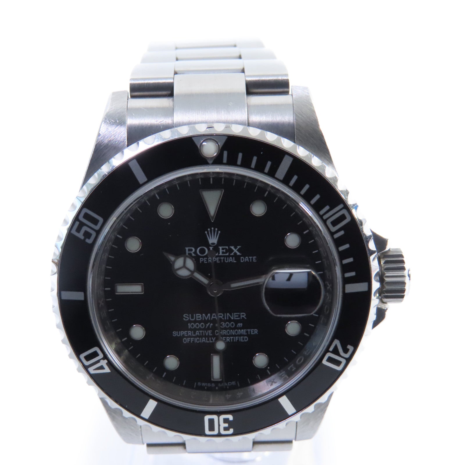 ROLEX Submariner Date Watch不鏽鋼自動機芯手錶黑色/銀色