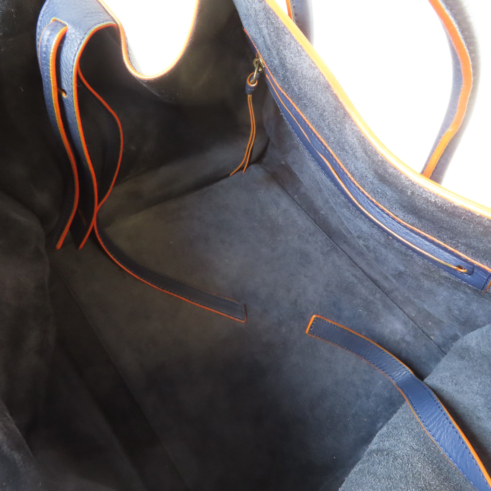 CELINE 牛皮皮革Tote Bag手挽袋藍色
