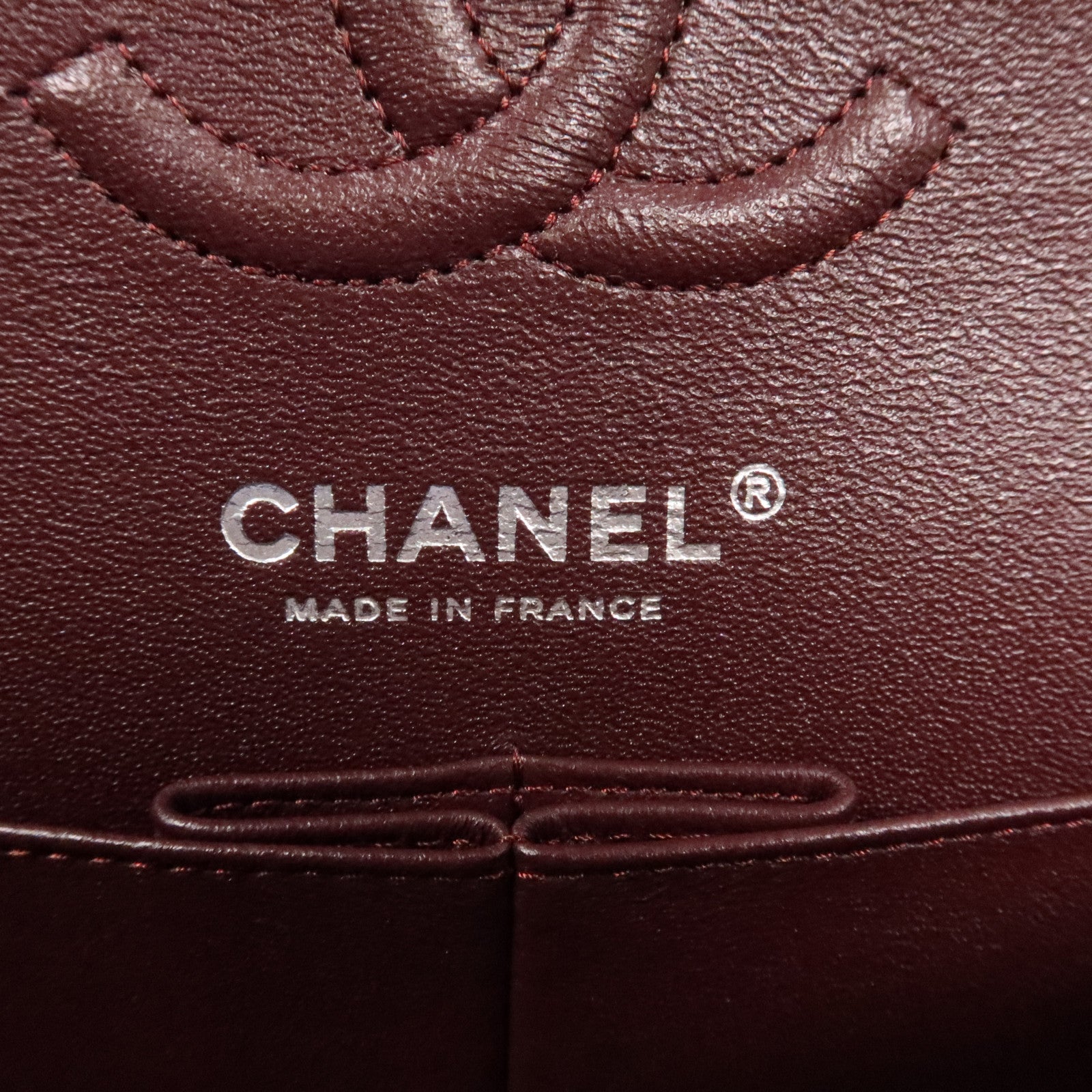 CHANEL 牛皮皮革Classic 23cm銀扣鏈帶肩背袋
