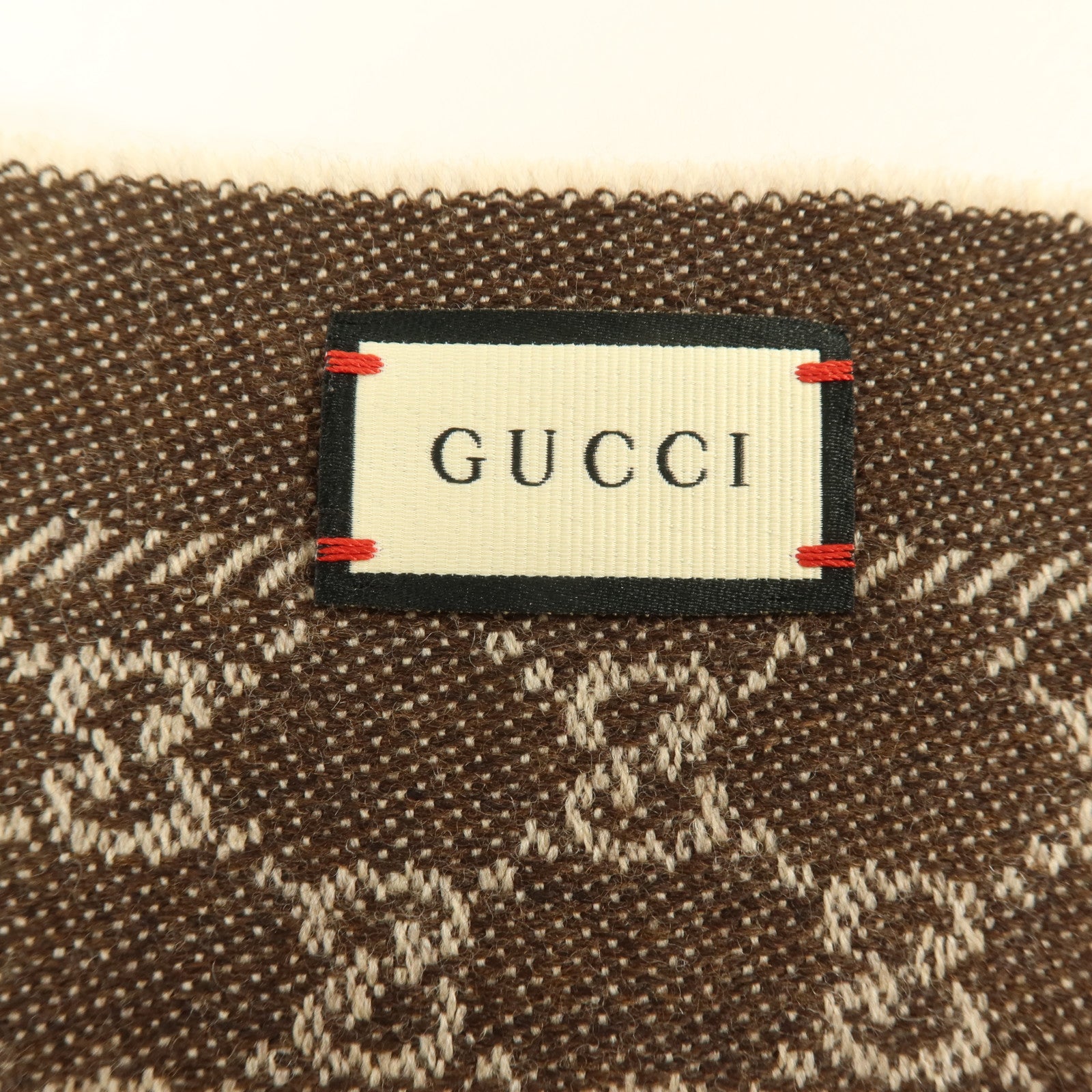 GUCCI 羊毛Scarl 48x180cm圍巾