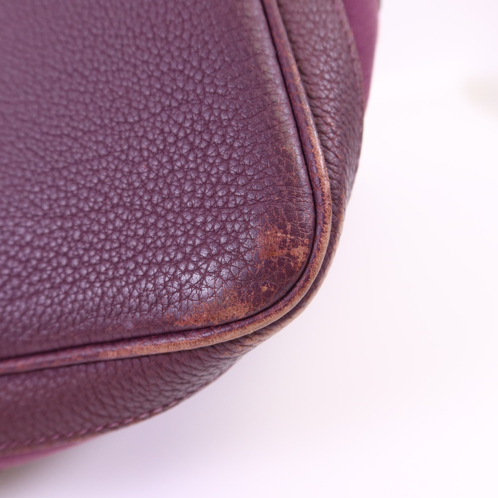 HERMES 帆布Garden Party PM銀扣手挽袋