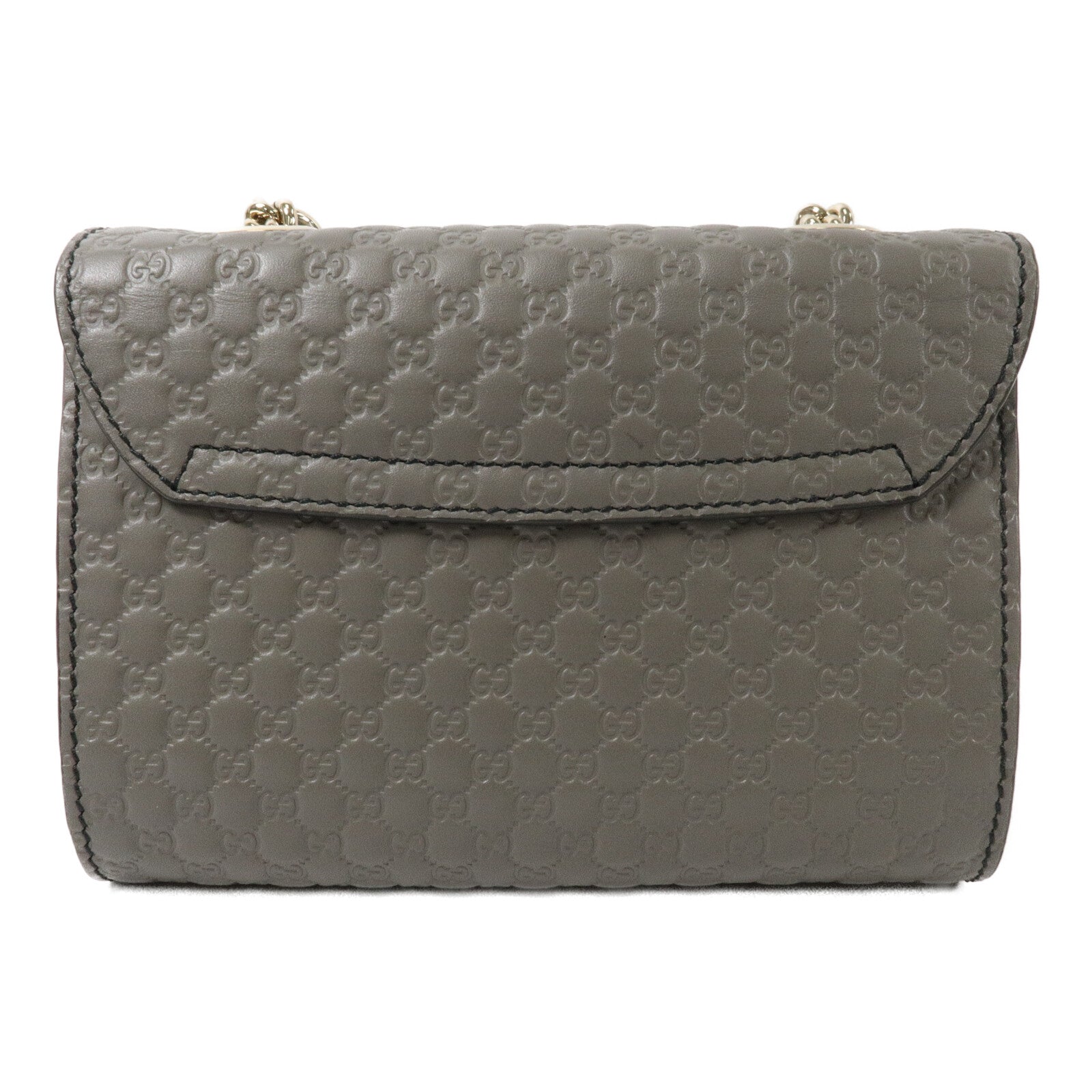 GUCCI 牛皮皮革Mini Emily鏈帶肩背袋