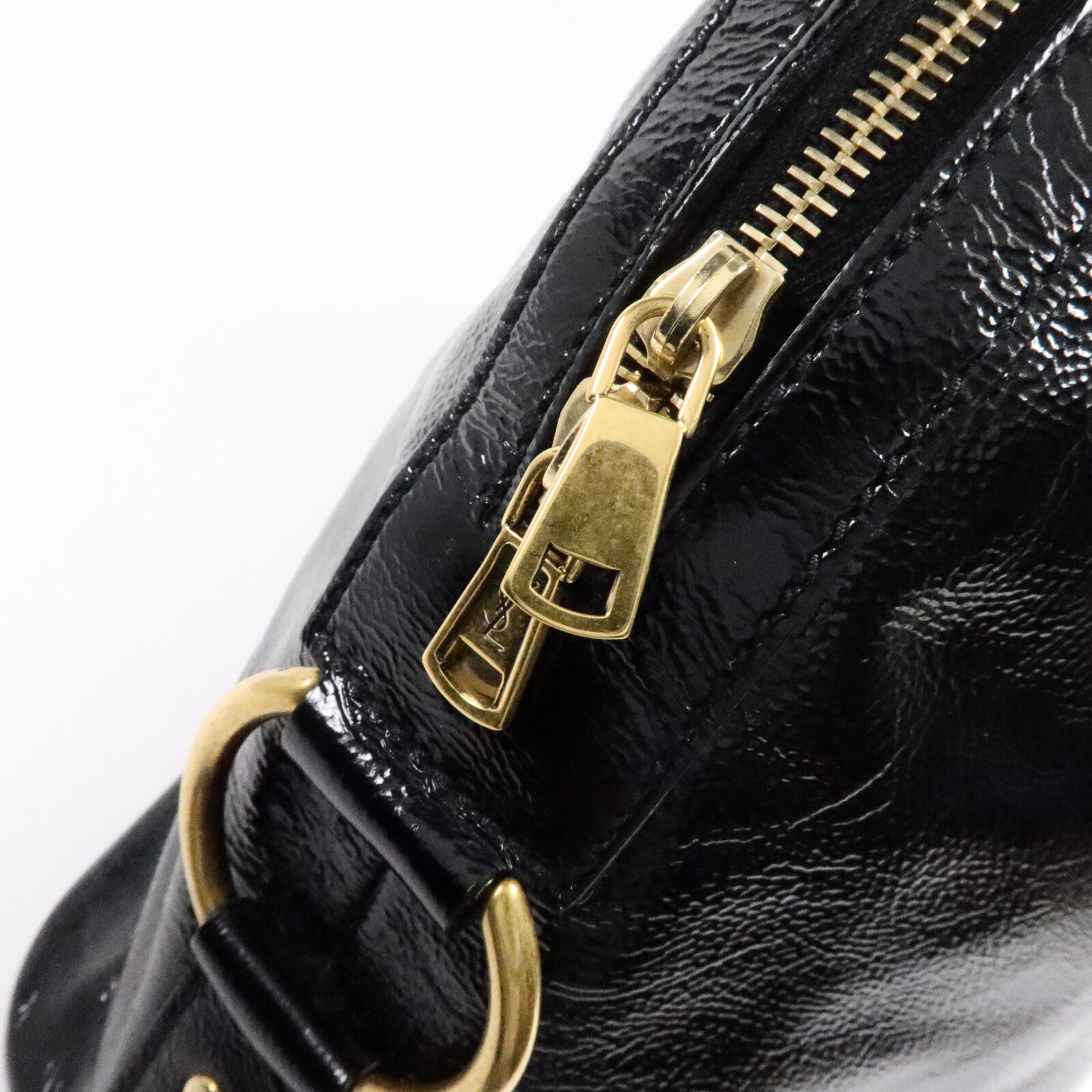 YVES SAINT LAURENT 漆皮皮革Muse Bag手挽袋