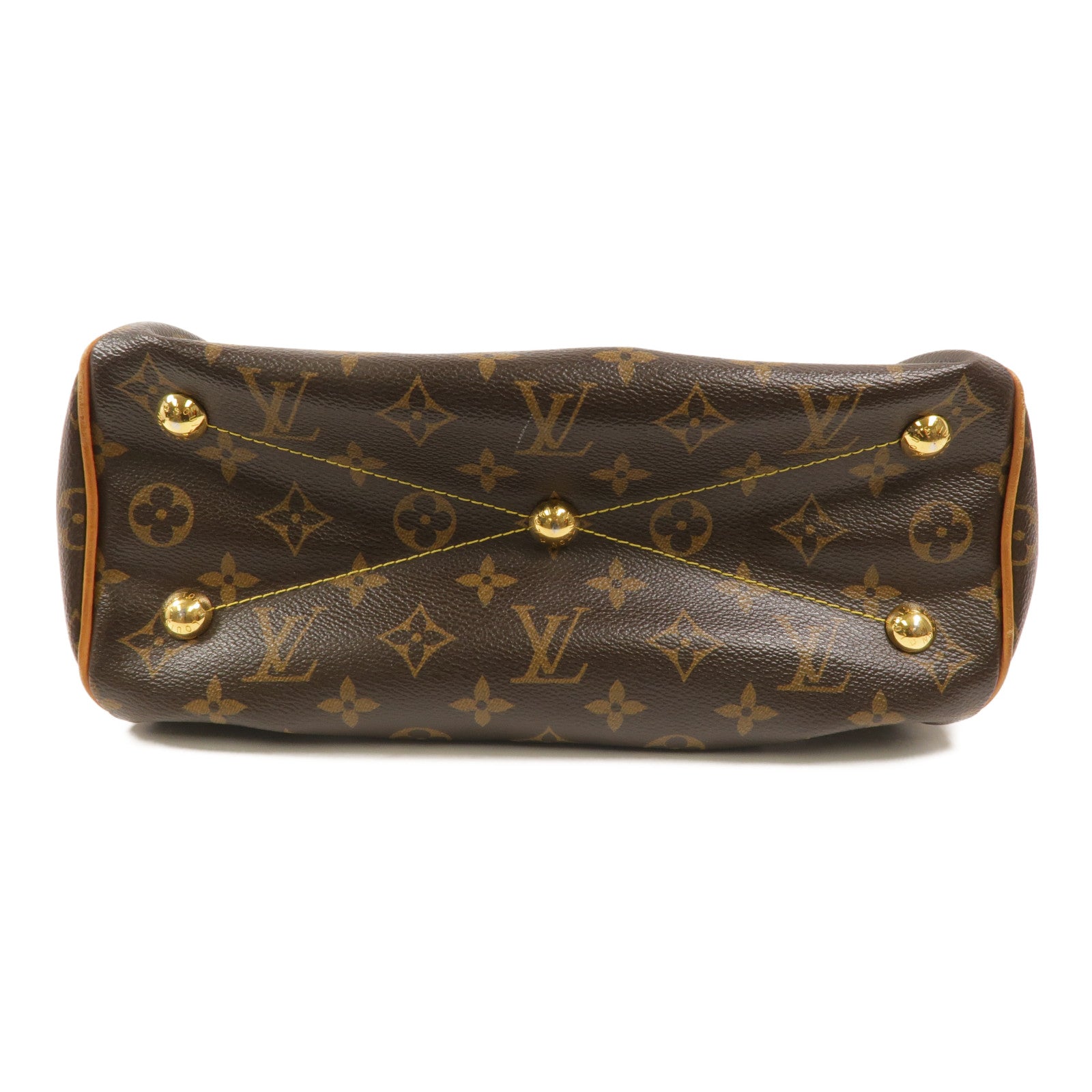 LOUIS VUITTON Monogram Tivoli PM手挽袋棕色