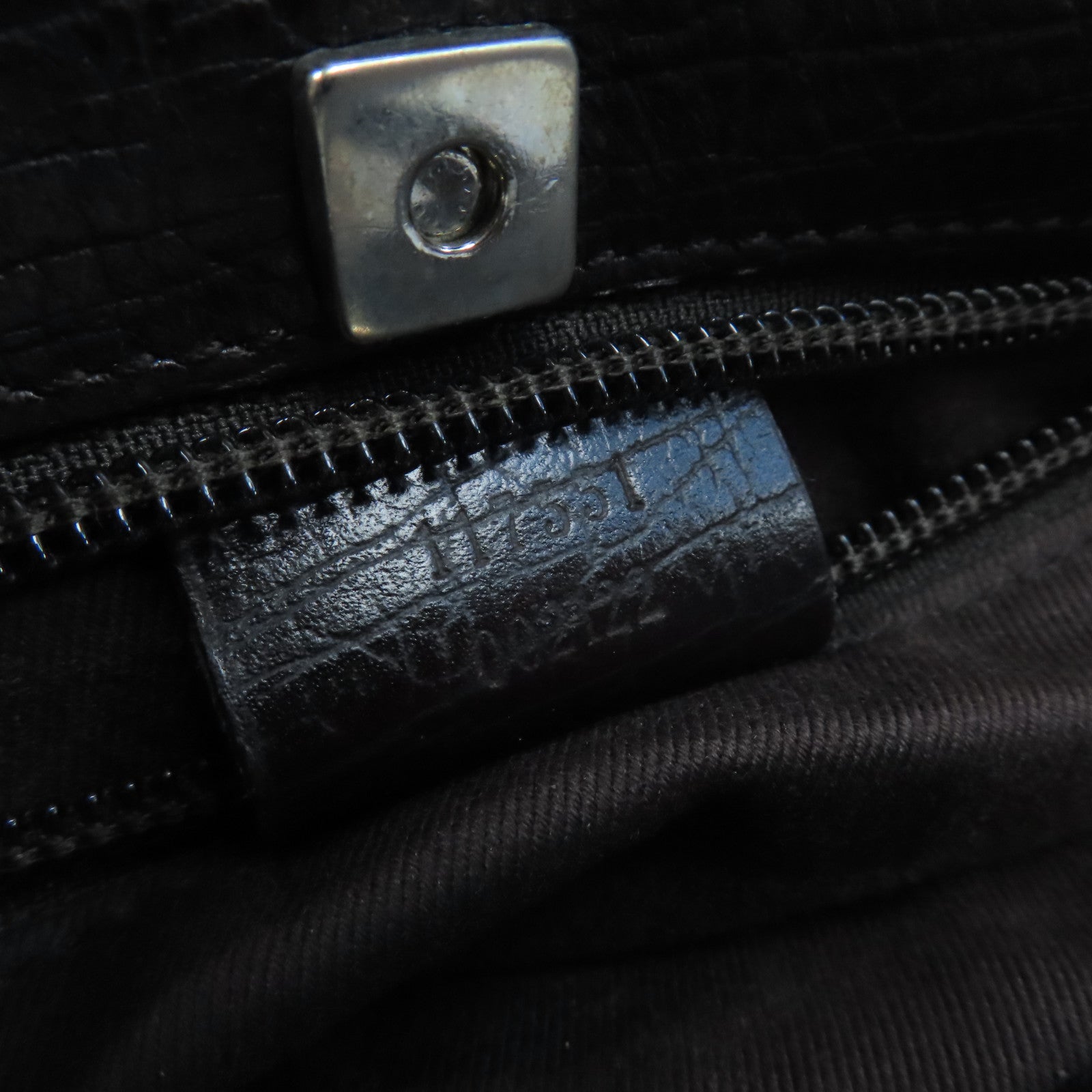 GUCCI 塗層帆布Tote Bag銀扣手挽袋啡色