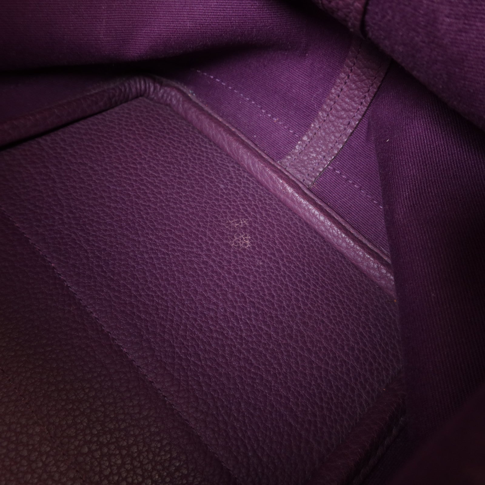 HERMES 帆布Garden Party PM銀扣手挽袋