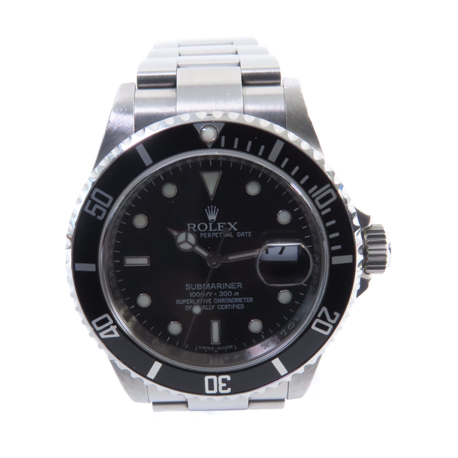 ROLEX Submariner Date Watch不鏽鋼自動機芯手錶黑色/銀色