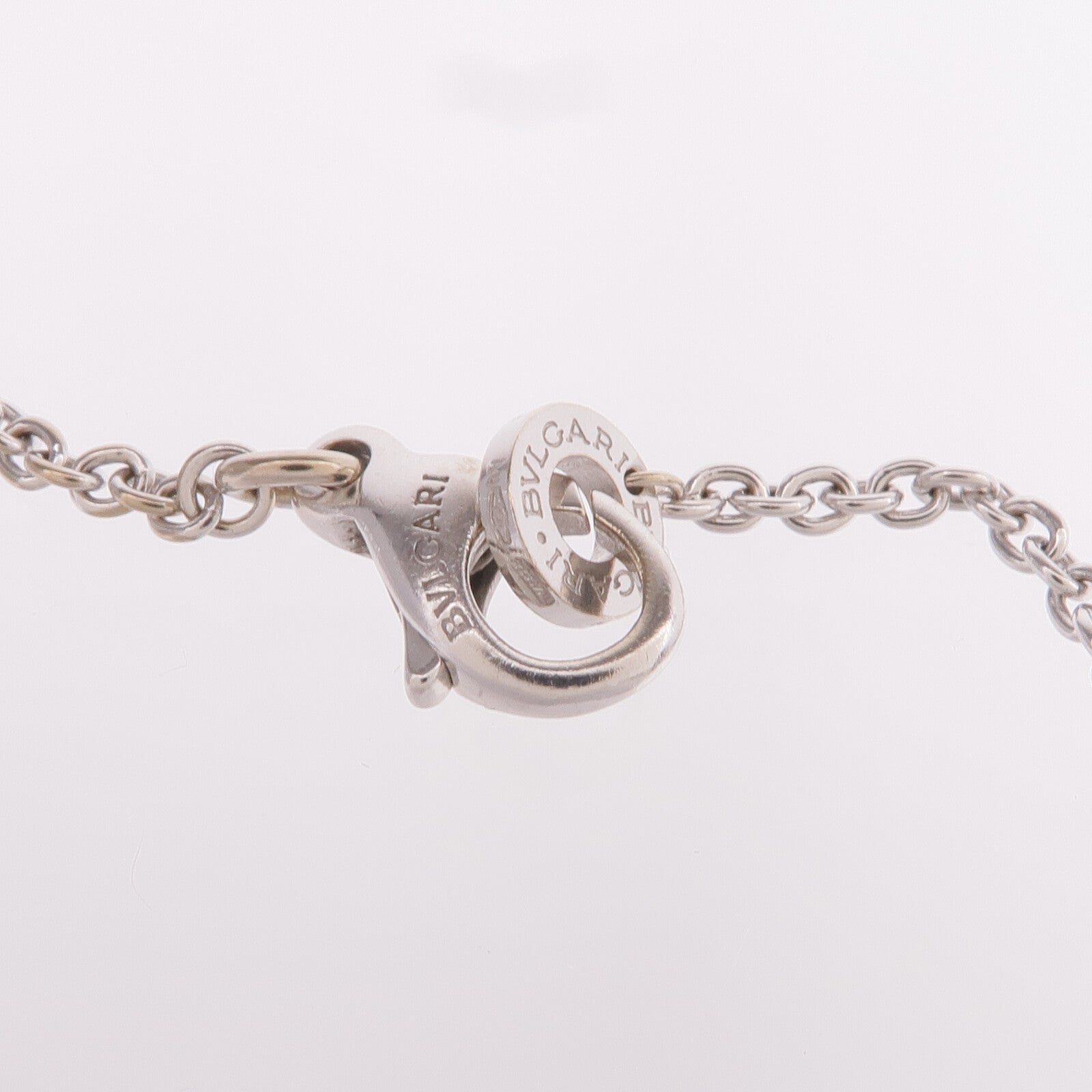 BVLGARI 18K白金Parentesi Cocktail Necklace藍色黃玉/鑽石項鍊