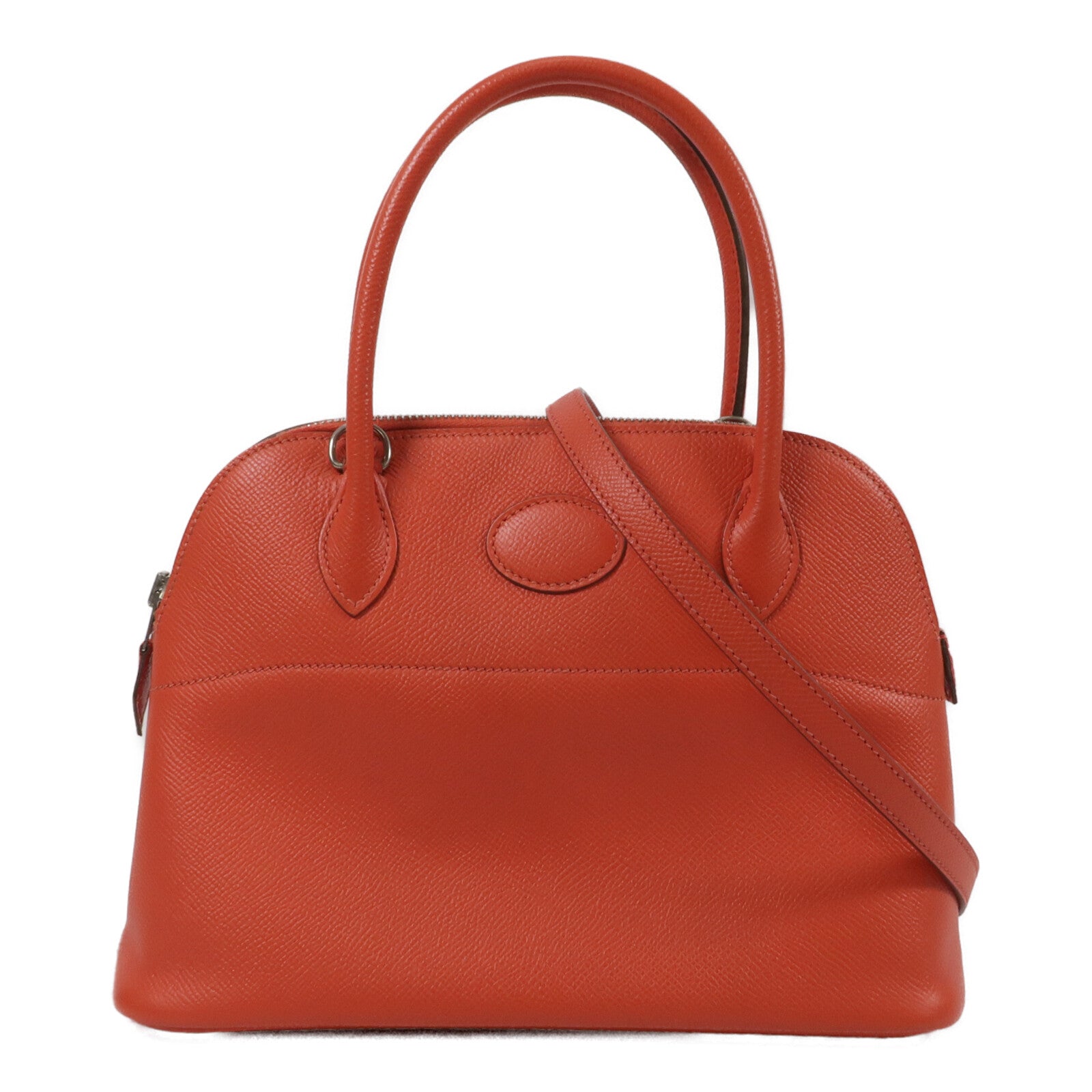 HERMES Epsom皮革Bolide 27手挽肩背兩用袋Rose Jaipur