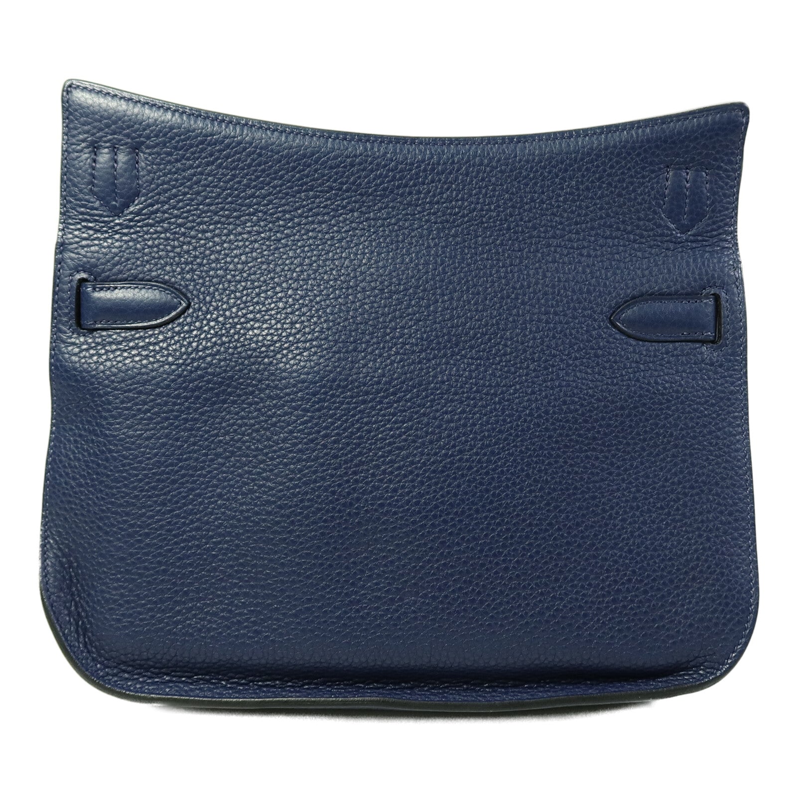 HERMES Clemence皮革Jypsiere 28肩背袋Bleu Saphir