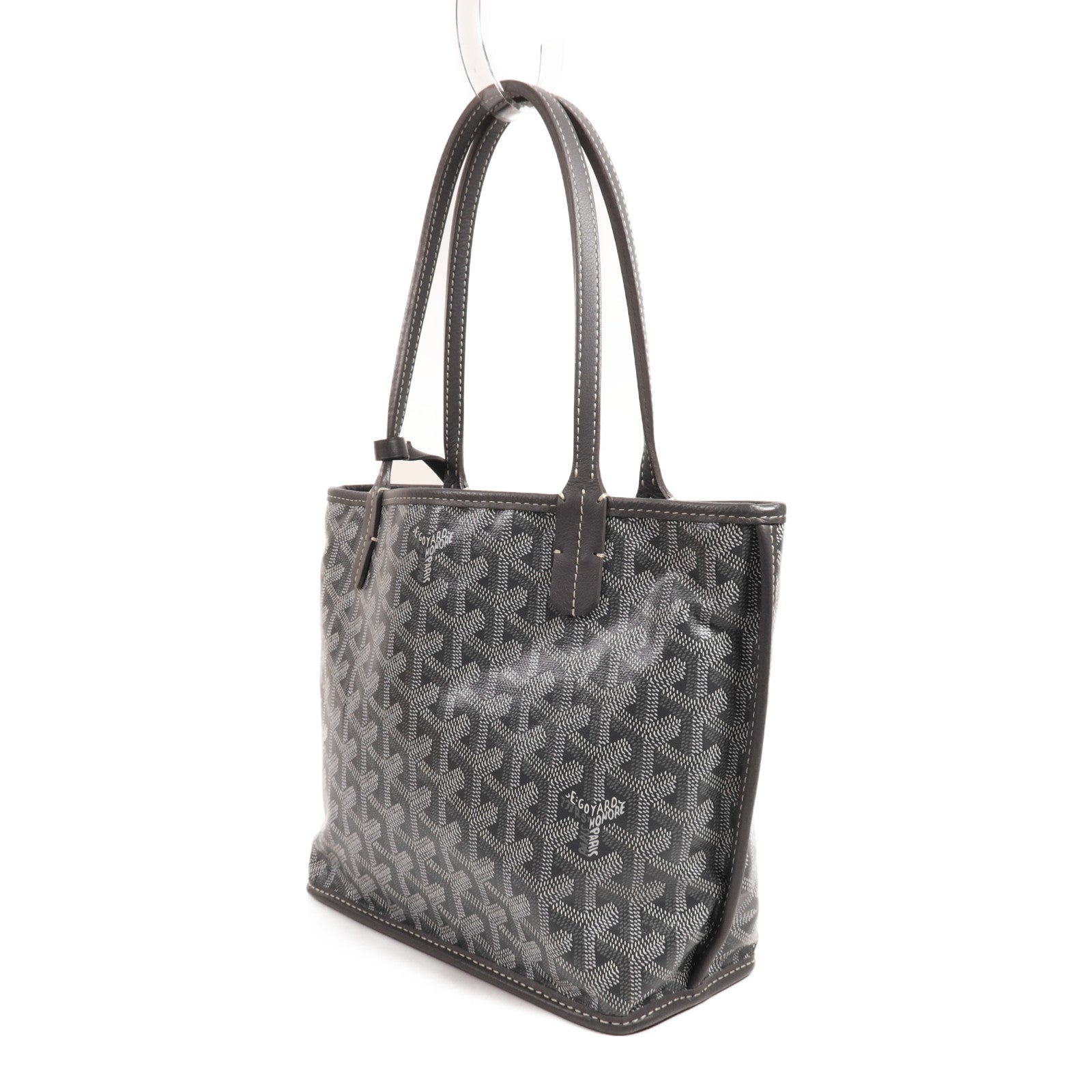 GOYARD 塗層帆布Anjou Mini銀扣手挽袋