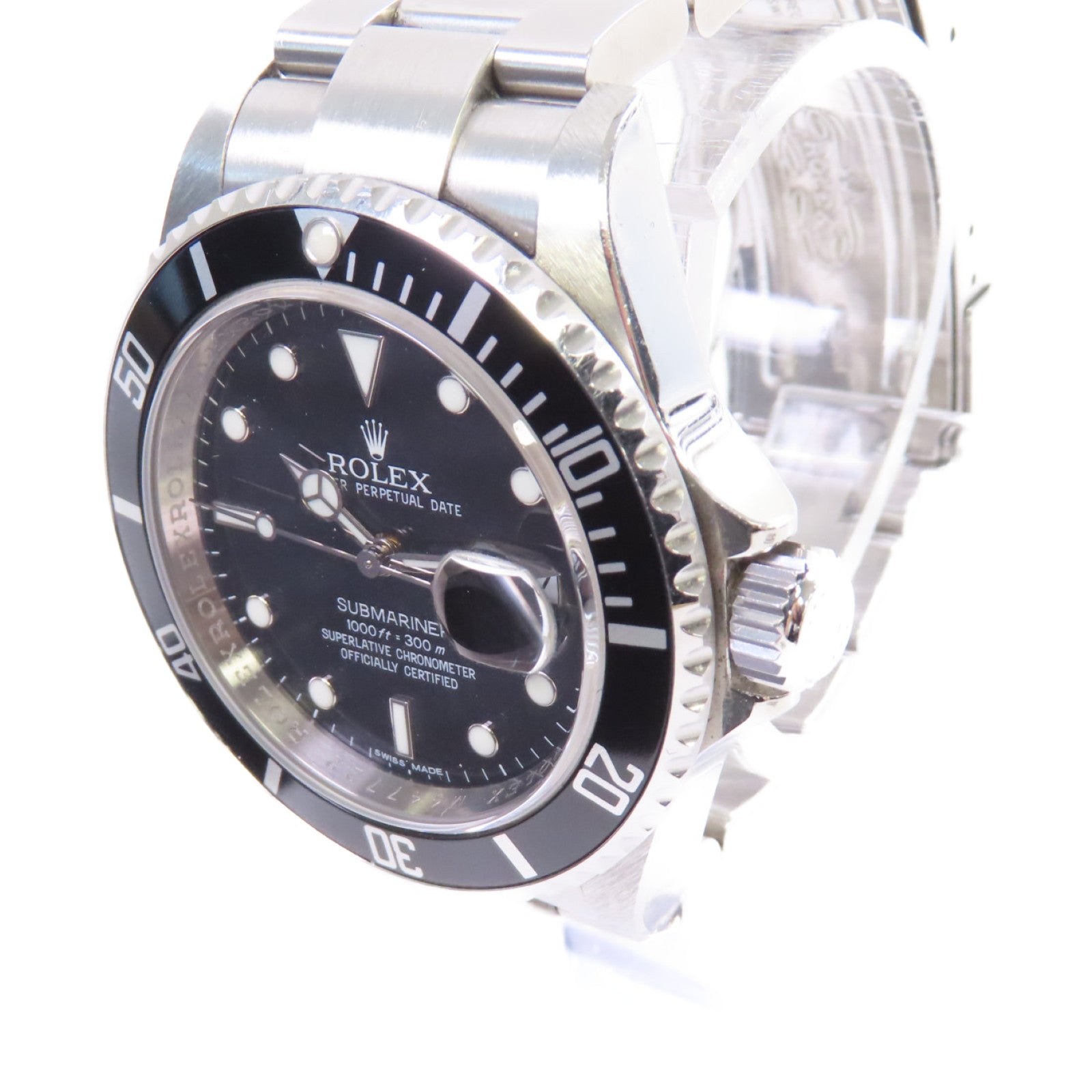 ROLEX Submariner Date Watch不鏽鋼自動機芯手錶黑色/銀色
