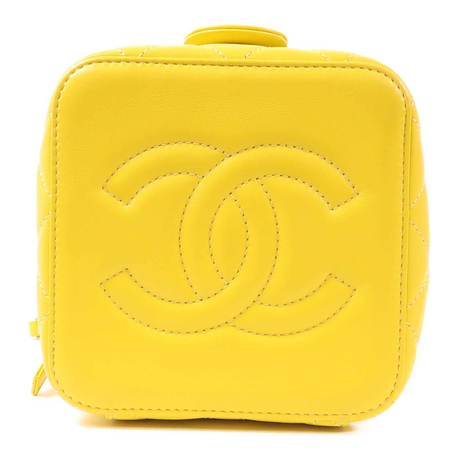 CHANEL 牛皮皮革Chain Shoulder Bag金扣鏈帶手挽肩背兩用袋