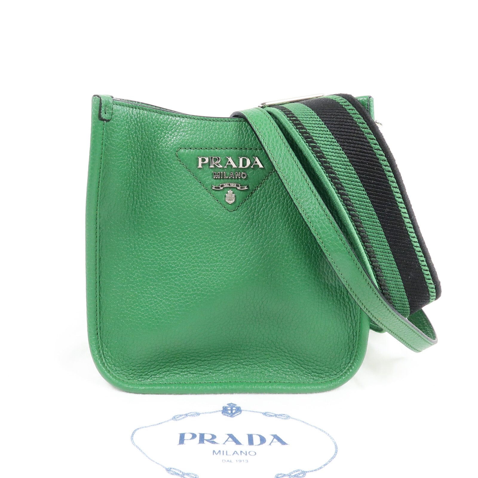 PRADA 牛皮皮革Mini Shoulder肩背袋