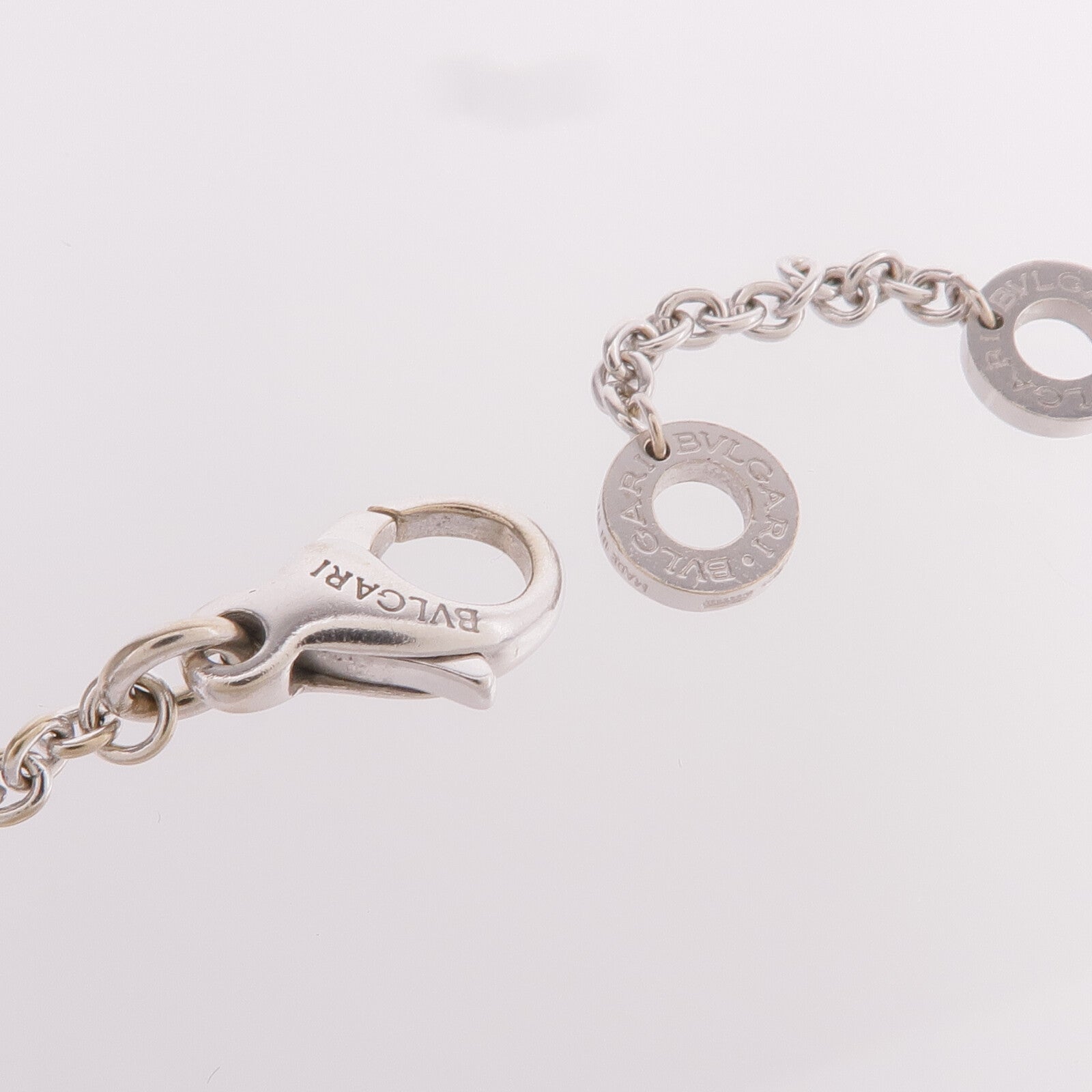 BVLGARI 18K白金Parentesi Cocktail Necklace藍色黃玉/鑽石項鍊