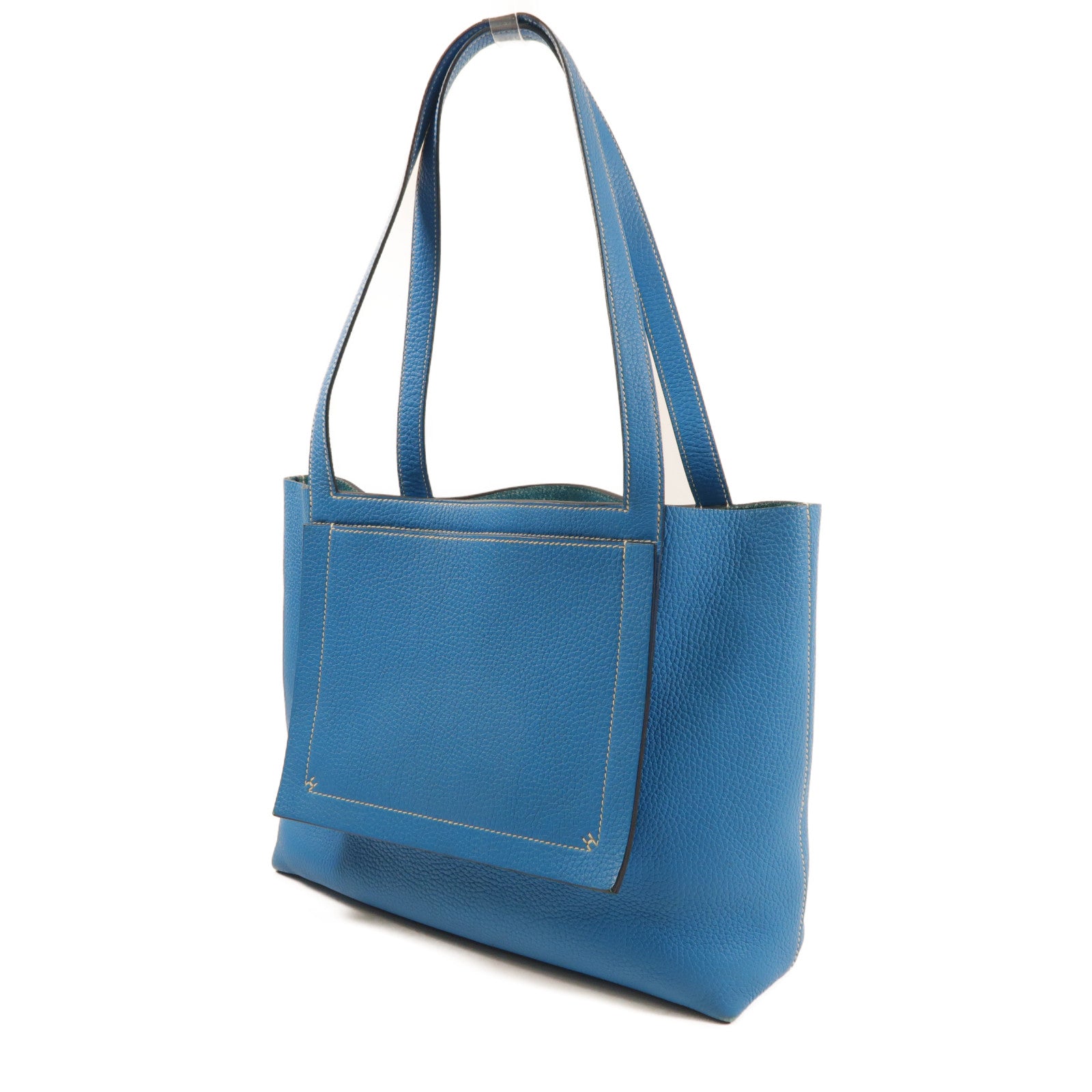 [HERMES]★Cabasellier 31 Tote Bag★Blue Hermes Blue Taurillon Clemence Leather Cabasellier 31 Tote