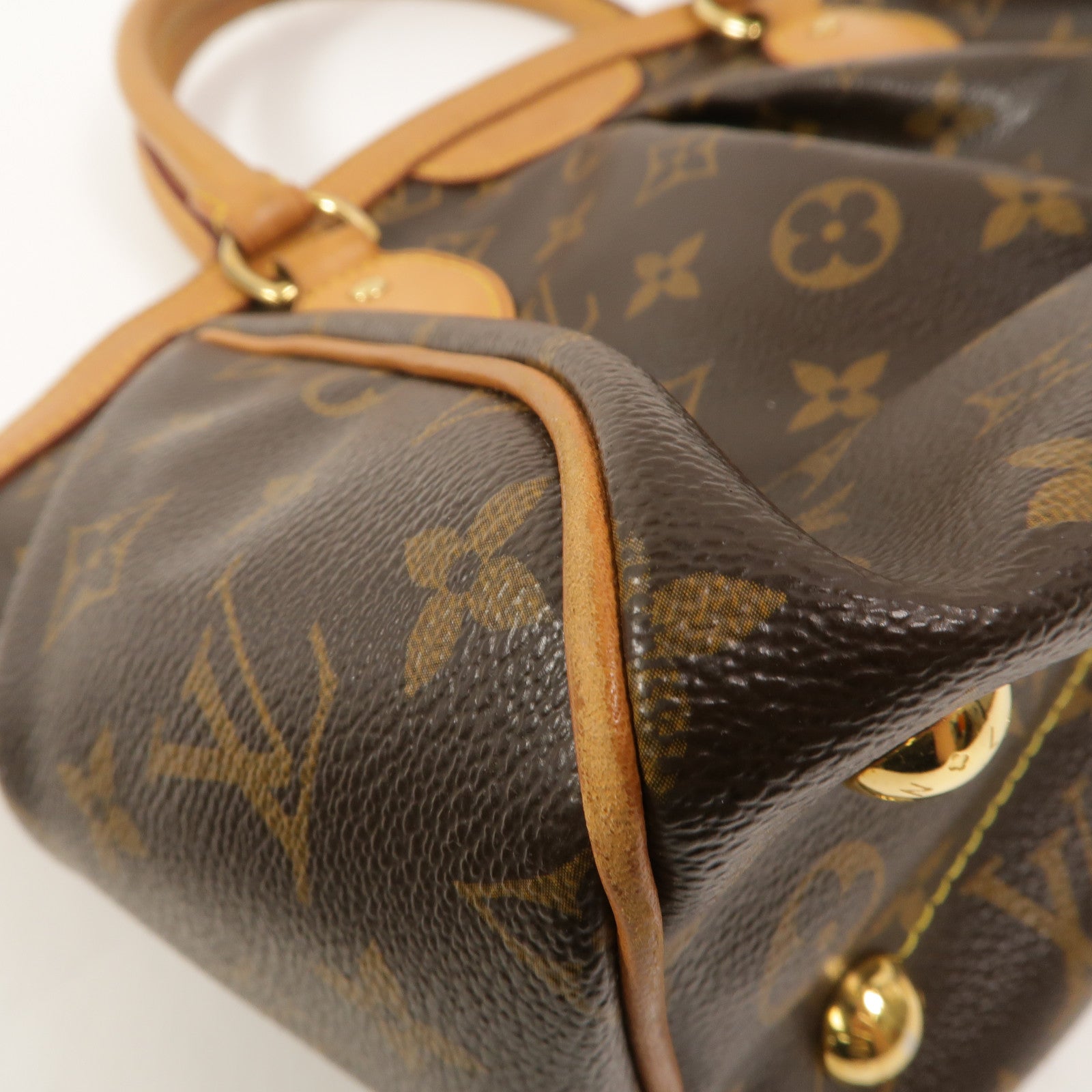 LOUIS VUITTON Monogram Tivoli PM手挽袋棕色