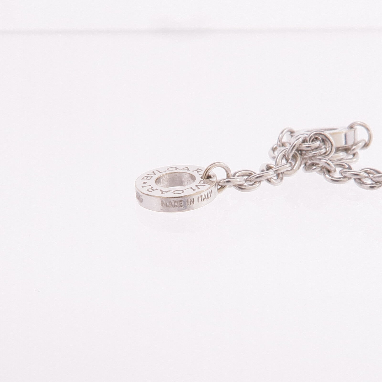 BVLGARI 18K白金Parentesi Cocktail Necklace藍色黃玉/鑽石項鍊