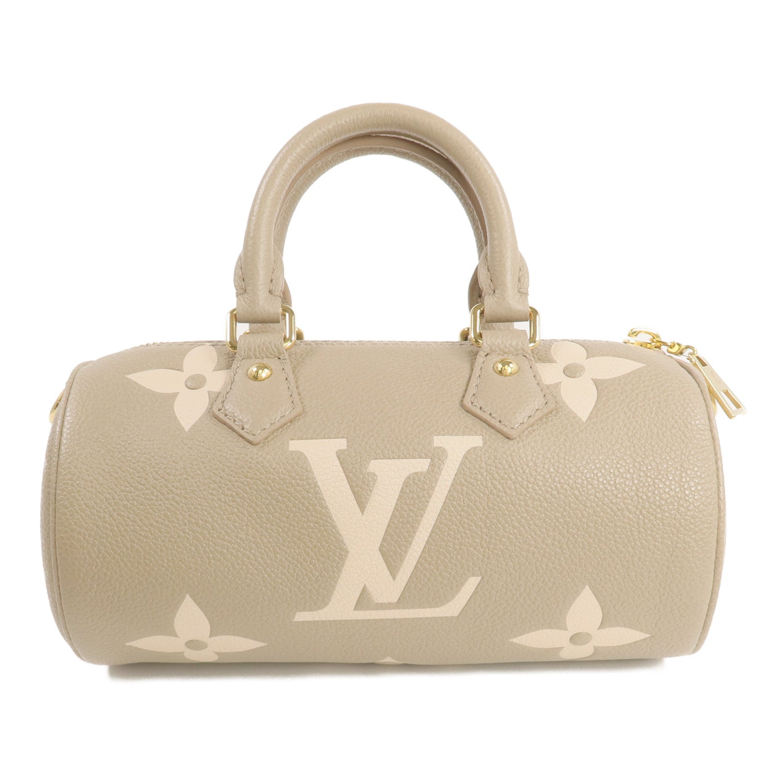 LOUIS VUITTON Monogram Empreinte Papillon BB金扣手挽肩背兩用袋