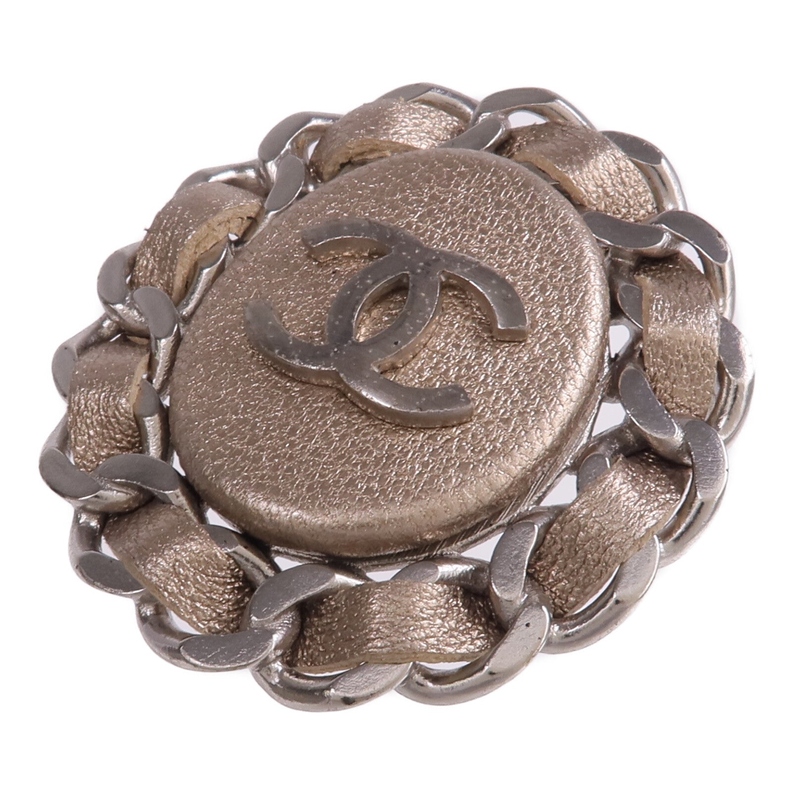 CHANEL 【激減優惠】金屬/皮革Brooch胸針