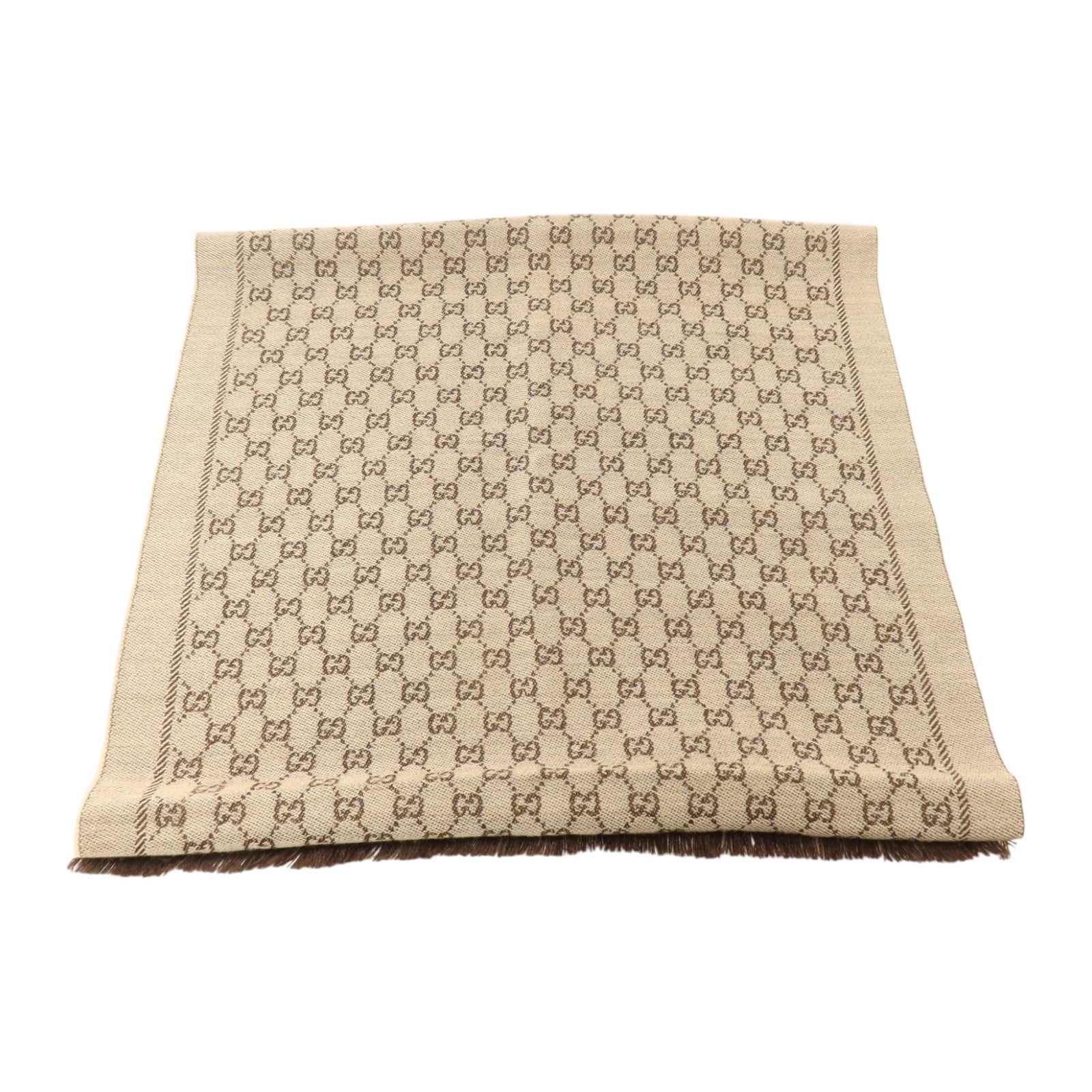 GUCCI 羊毛Scarl 48x180cm圍巾