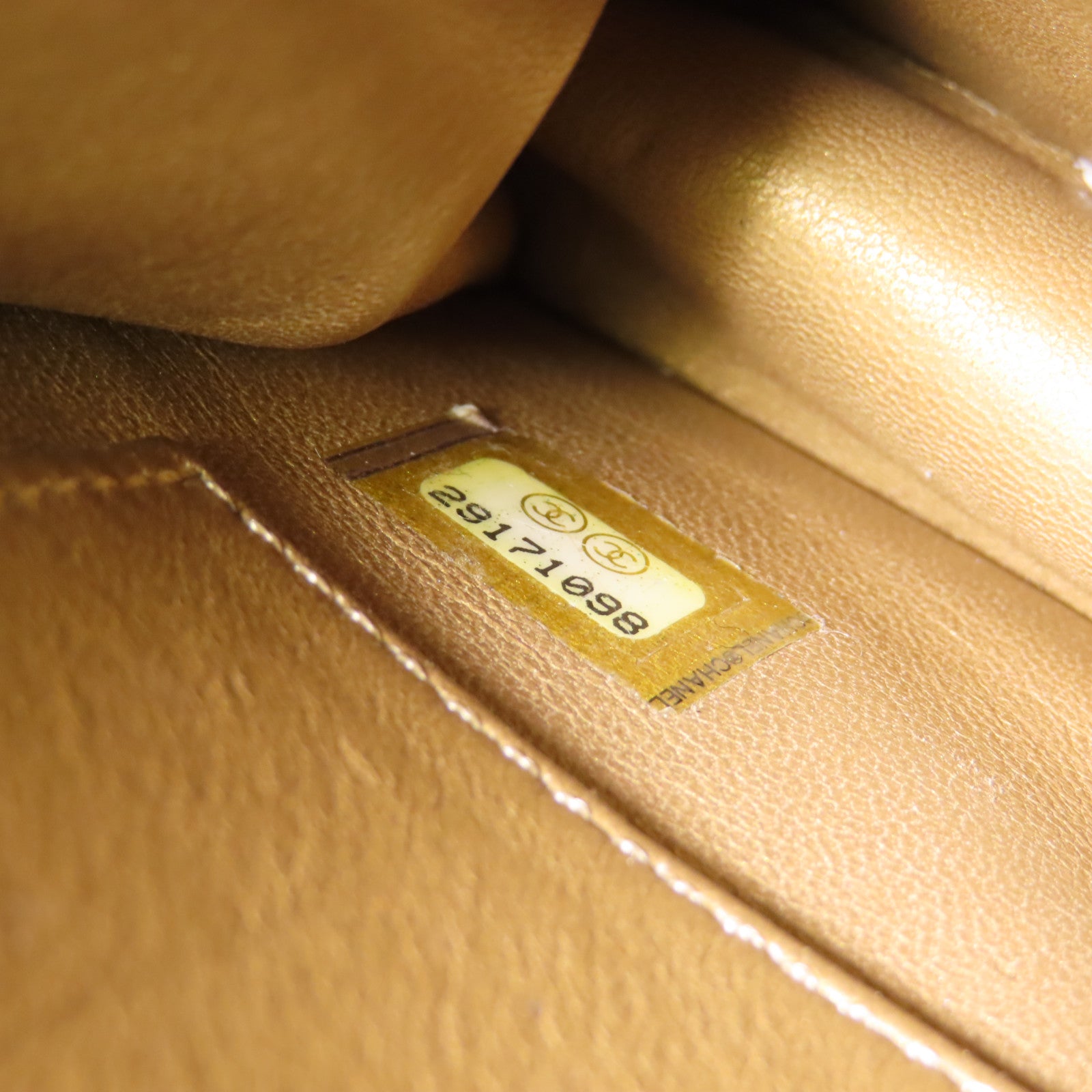 CHANEL 羊皮皮革Chain Shoulder Bag金扣鏈帶肩背袋