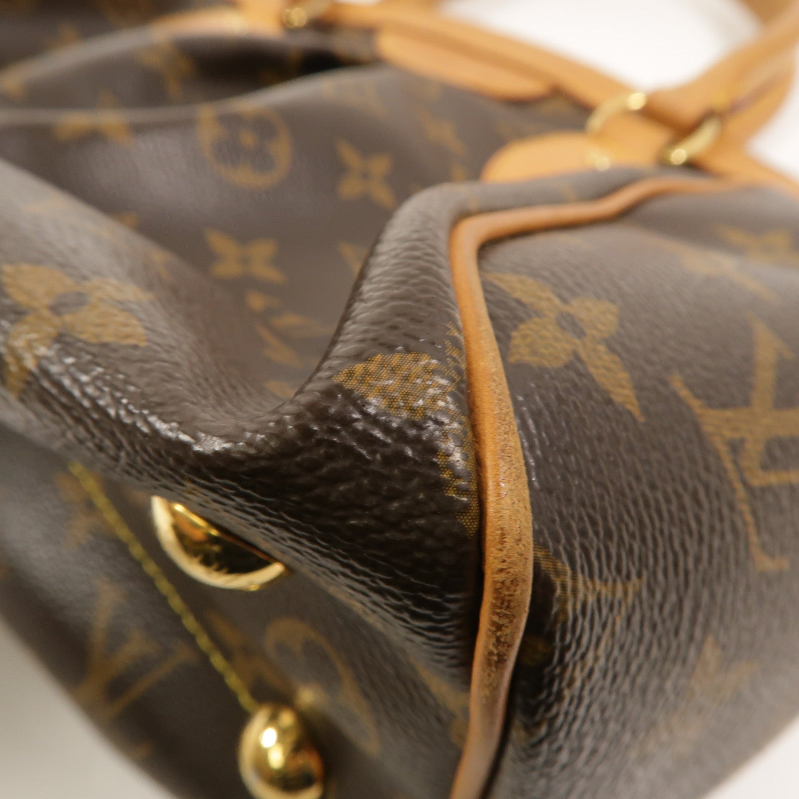 LOUIS VUITTON Monogram Tivoli PM手挽袋棕色