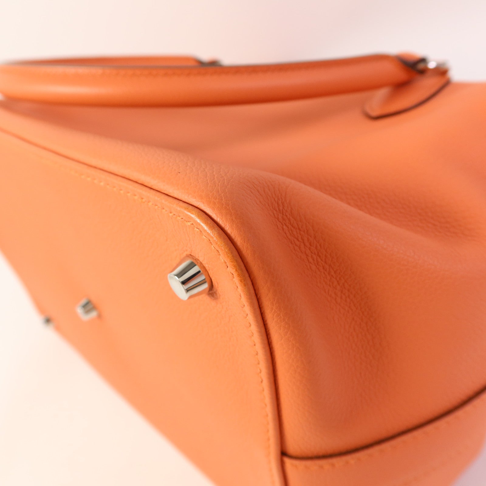 HERMES Swift皮革Tool Box 26銀扣手挽肩背兩用袋