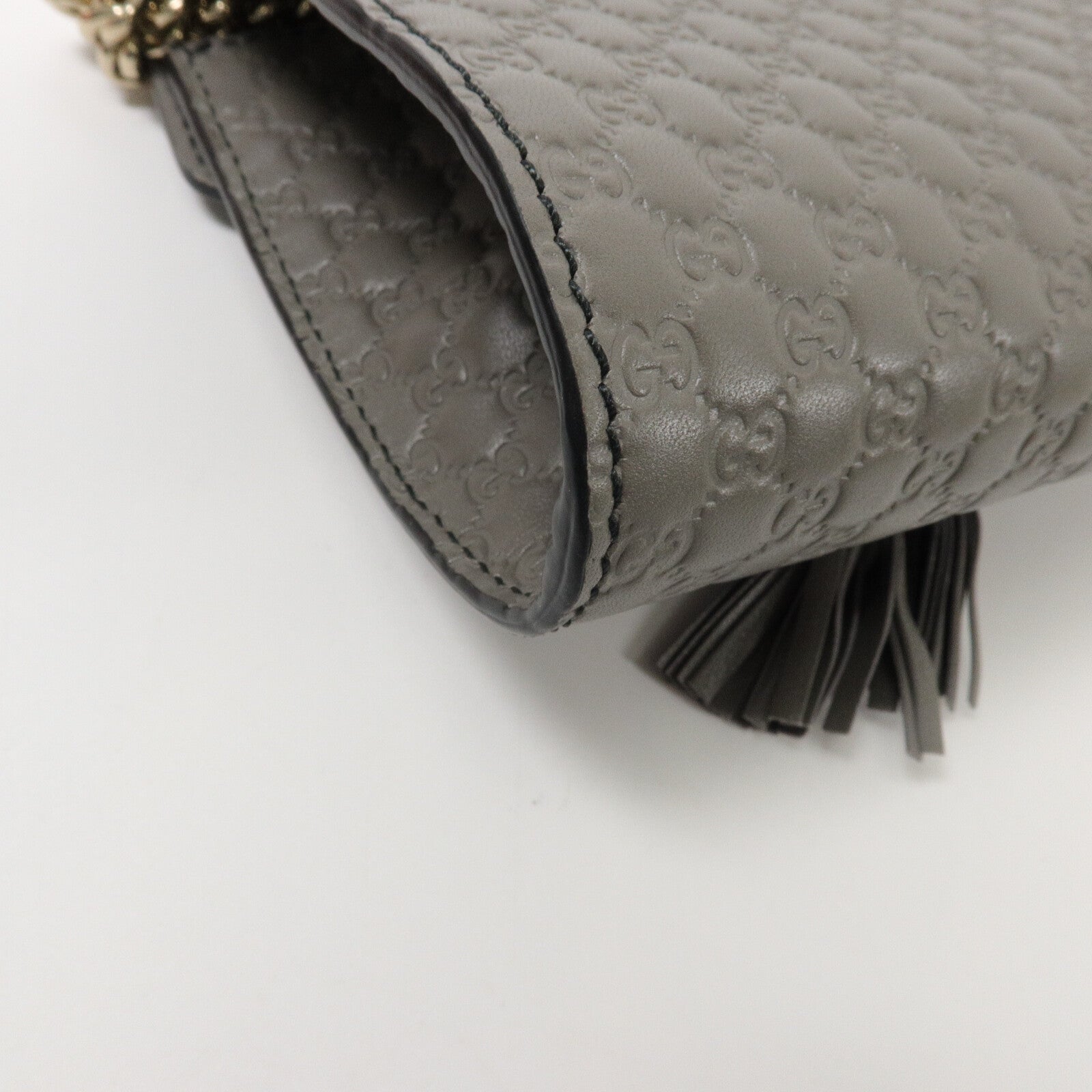 GUCCI 牛皮皮革Mini Emily鏈帶肩背袋