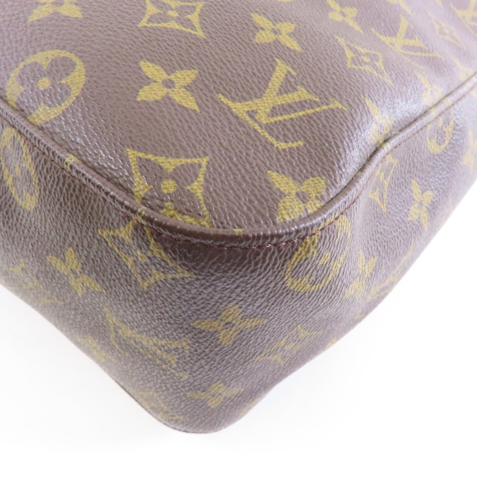 LOUIS VUITTON Monogram Looping GM金扣肩背袋啡色