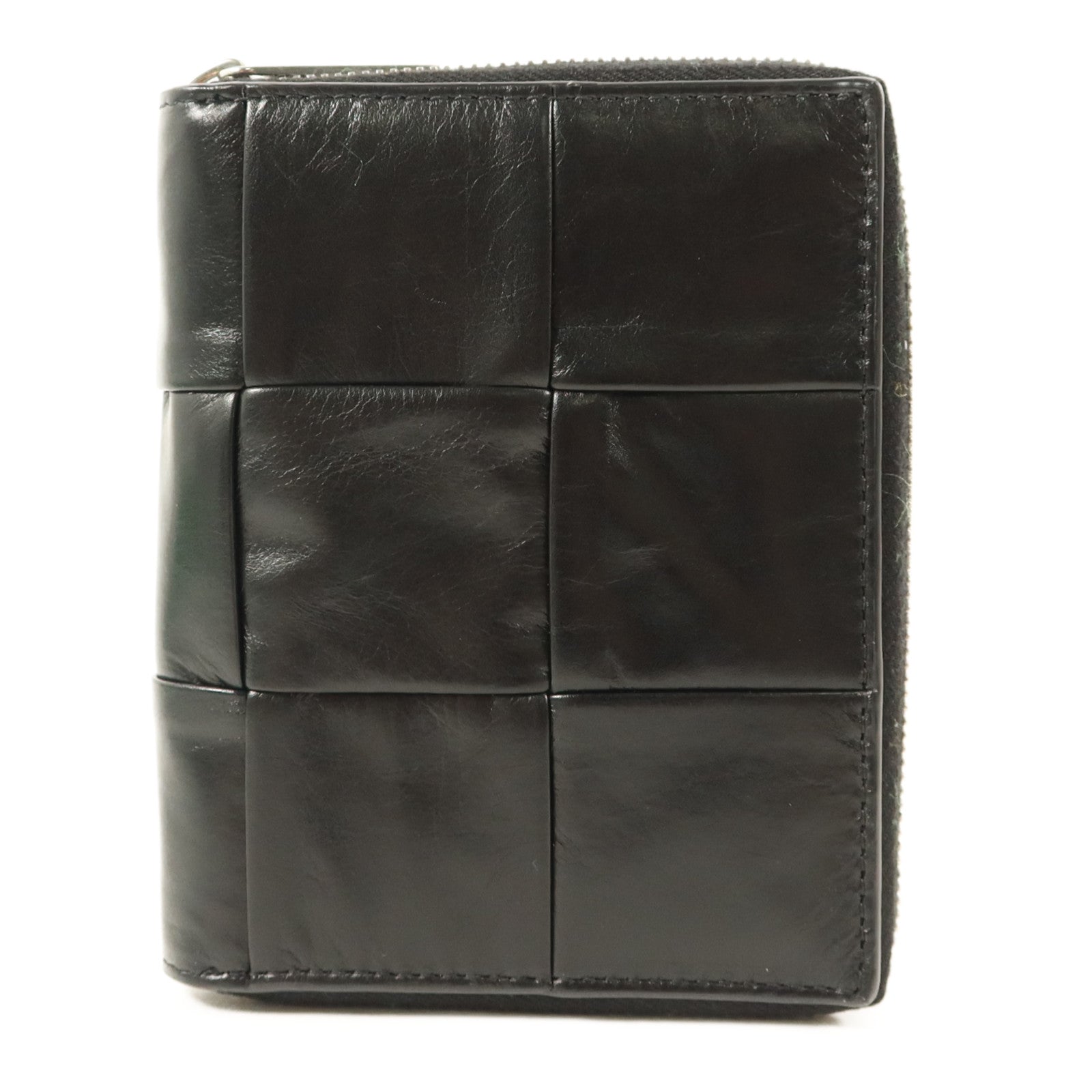 BOTTEGA VENETA 牛皮皮革Zip Around銀扣錢包