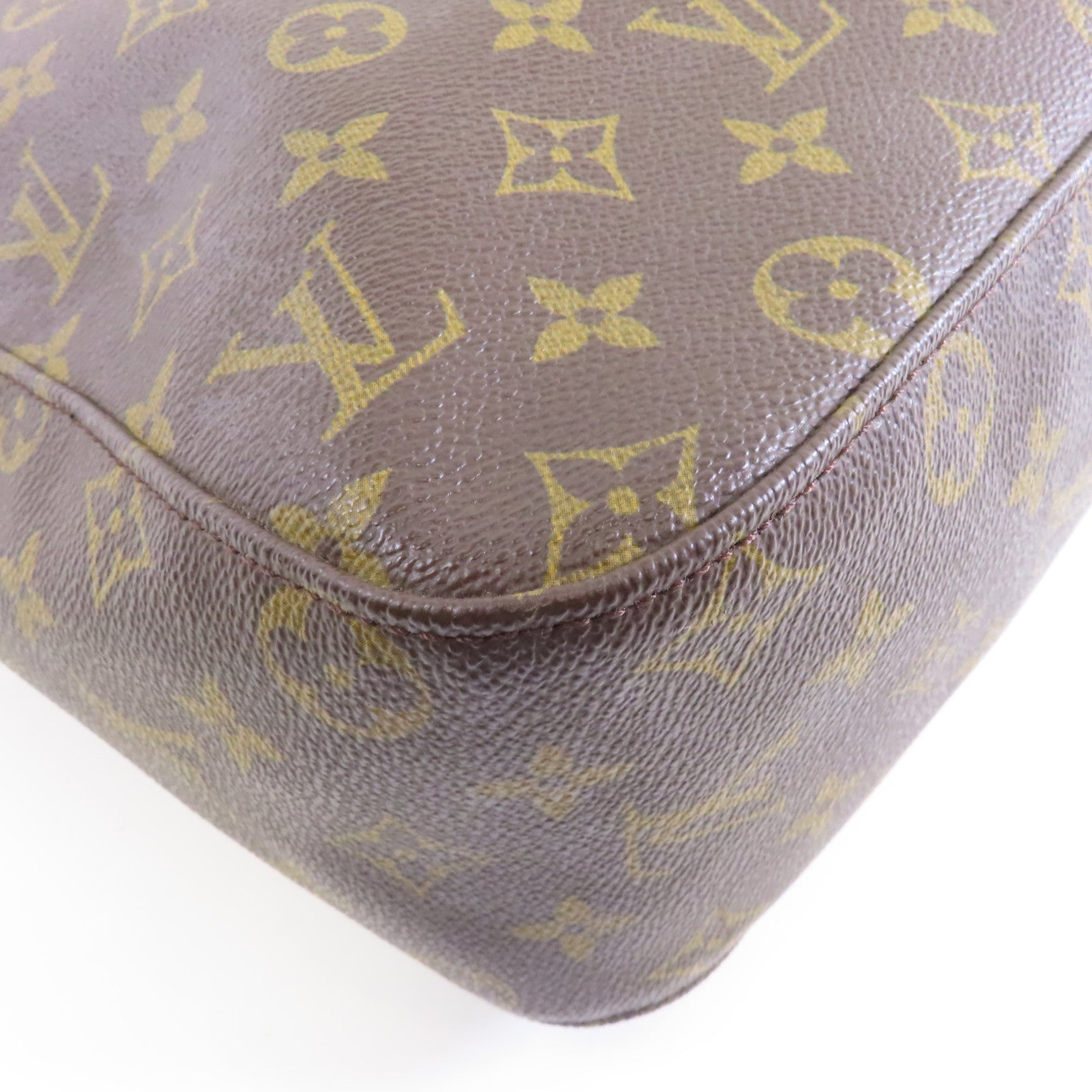 LOUIS VUITTON Monogram Looping GM金扣肩背袋啡色