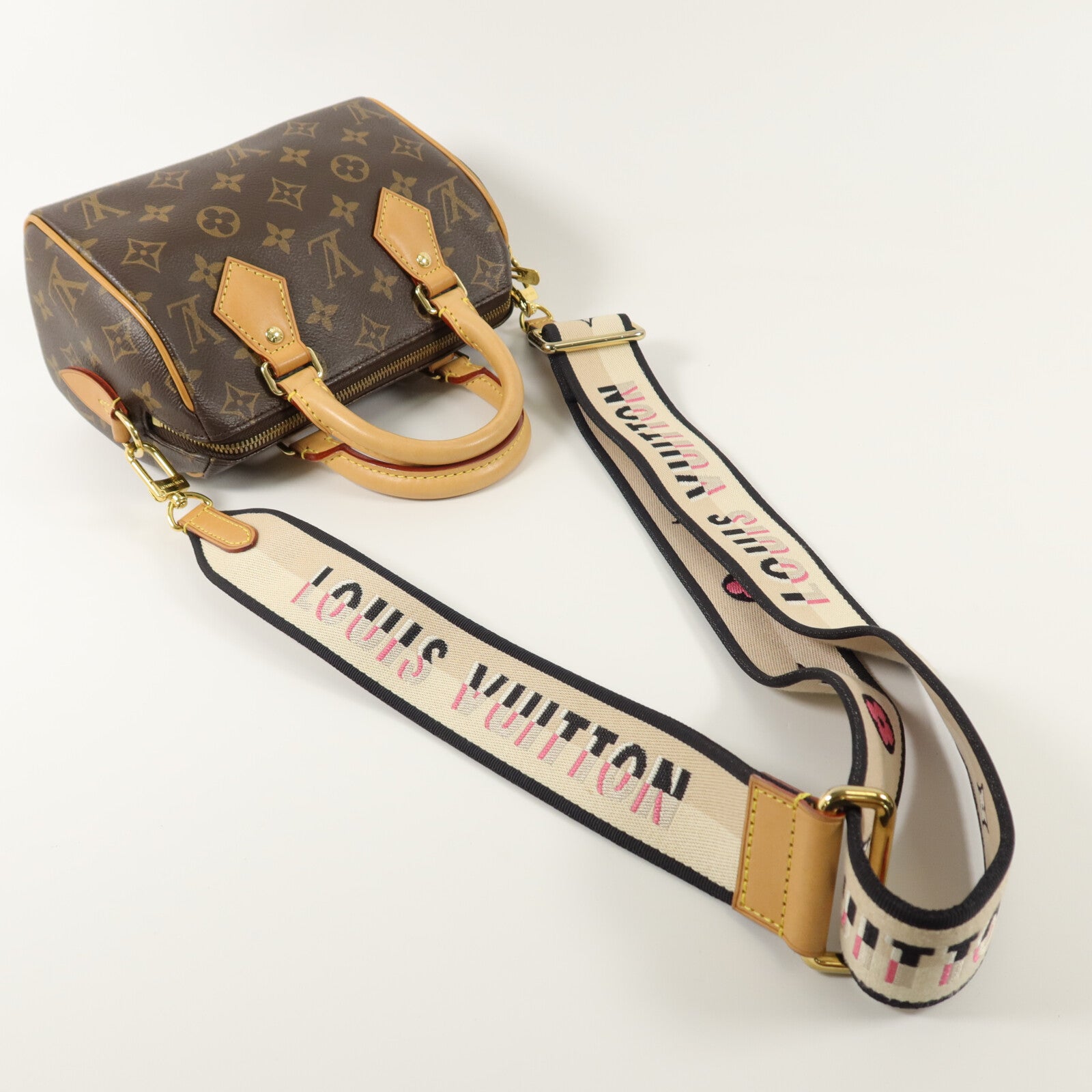 LOUIS VUITTON Monogram Speedy Bandouliere 20手挽肩背兩用袋