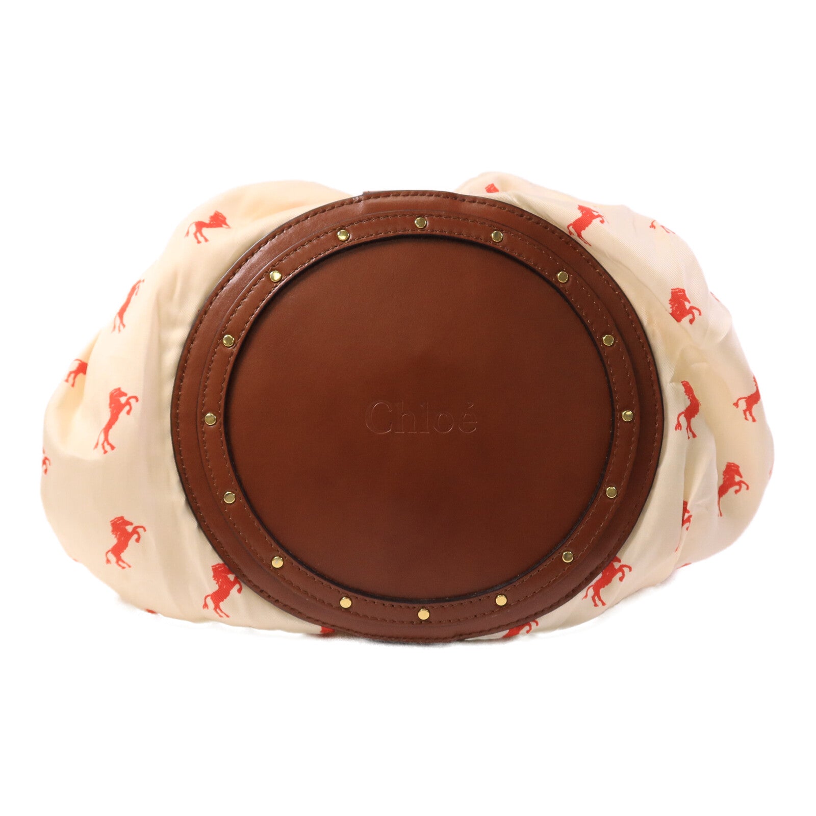 Chloe 皮革/藤料Panier Backet Bag手挽袋