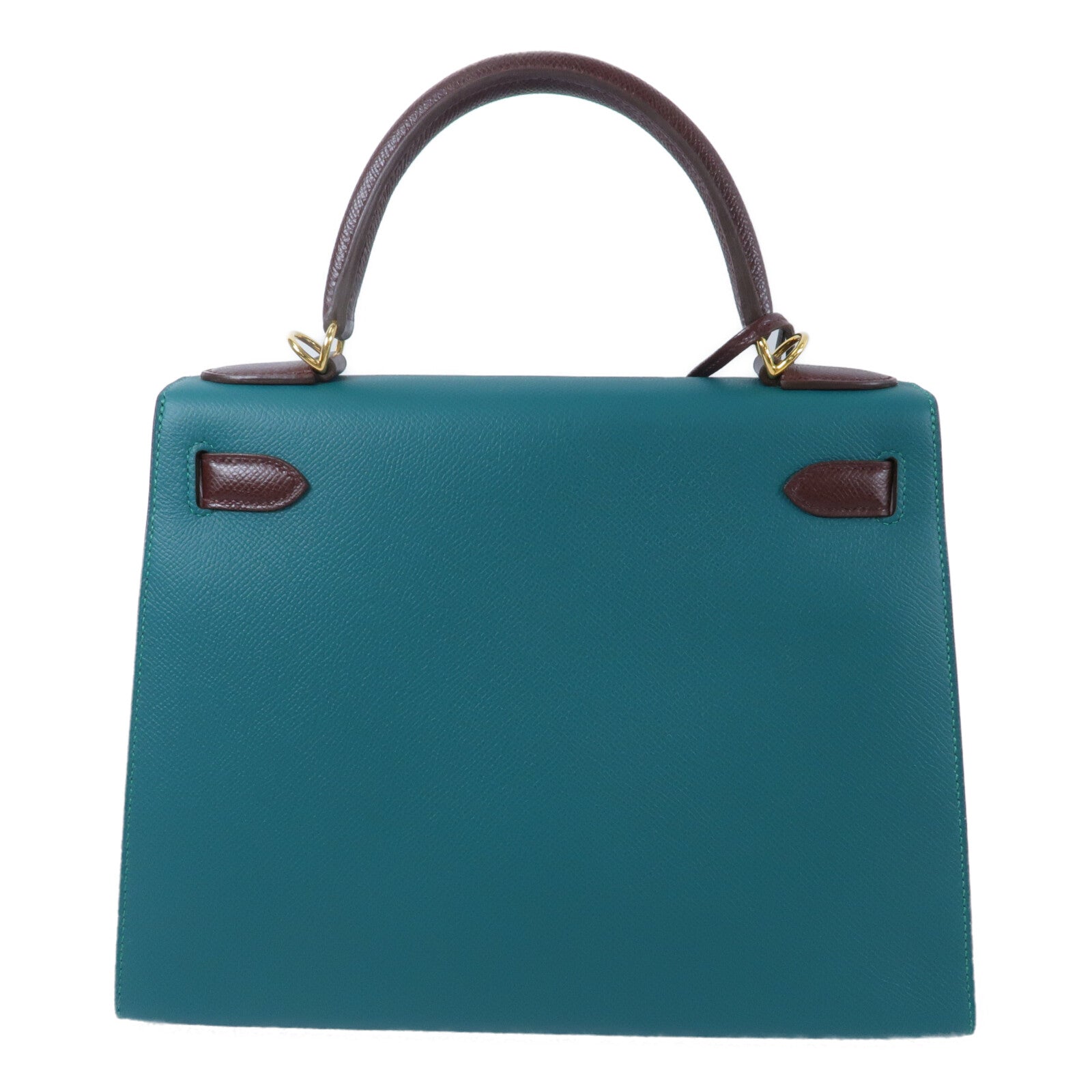 HERMES Epsom皮革Kelly 28 SPO手挽肩背兩用袋Malachite/Rouge Sell
