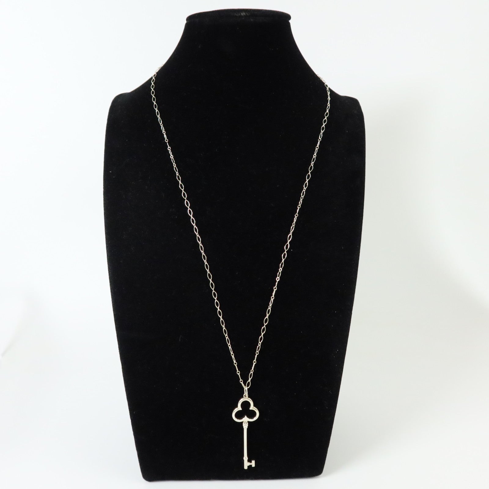 TIFFANY＆CO 925純銀Crown Key Pendant Necklace項鏈