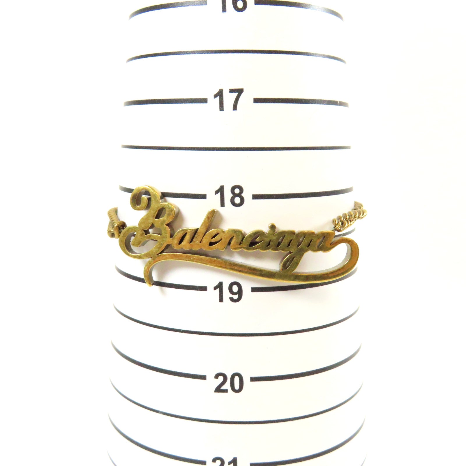 BALENCIAGA 【激減優惠】金屬Bracelet金扣手鏈金色