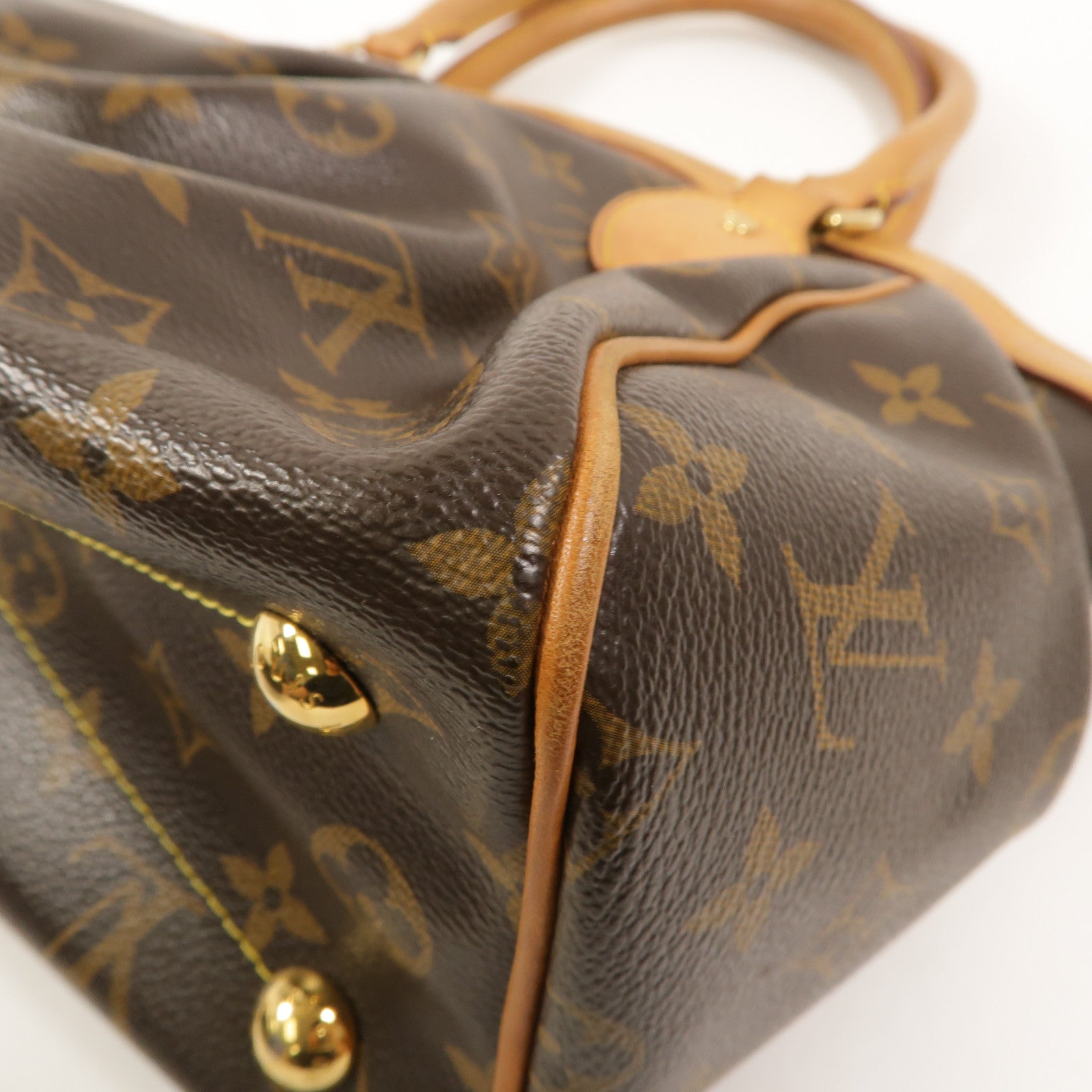 LOUIS VUITTON Monogram Tivoli PM手挽袋棕色