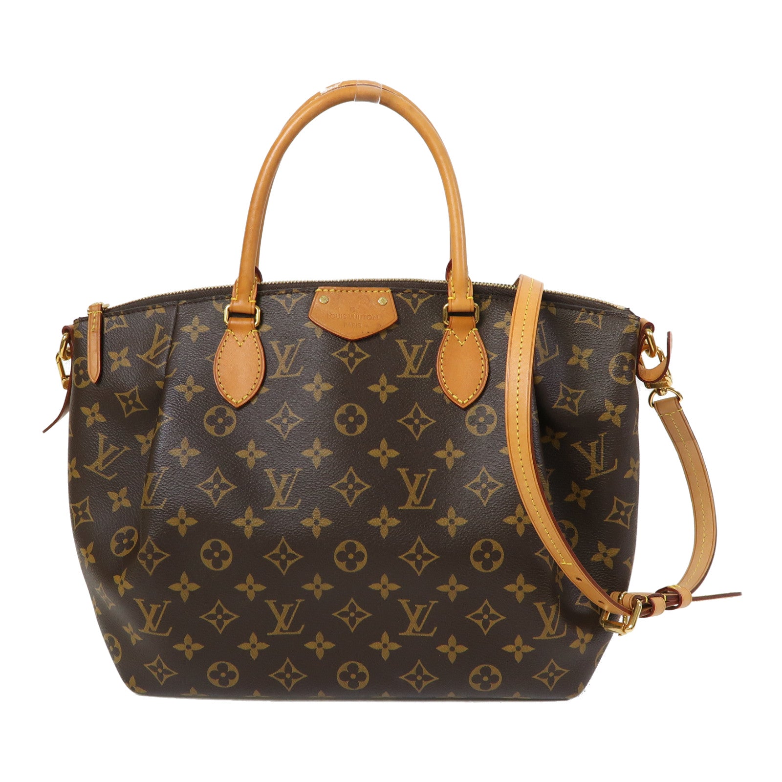 LOUIS VUITTON Monogram Turenne MM金扣手挽肩背兩用袋啡色