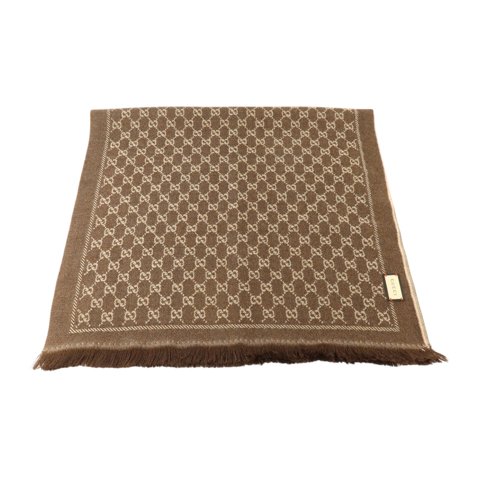 GUCCI 羊毛Scarl 48x180cm圍巾