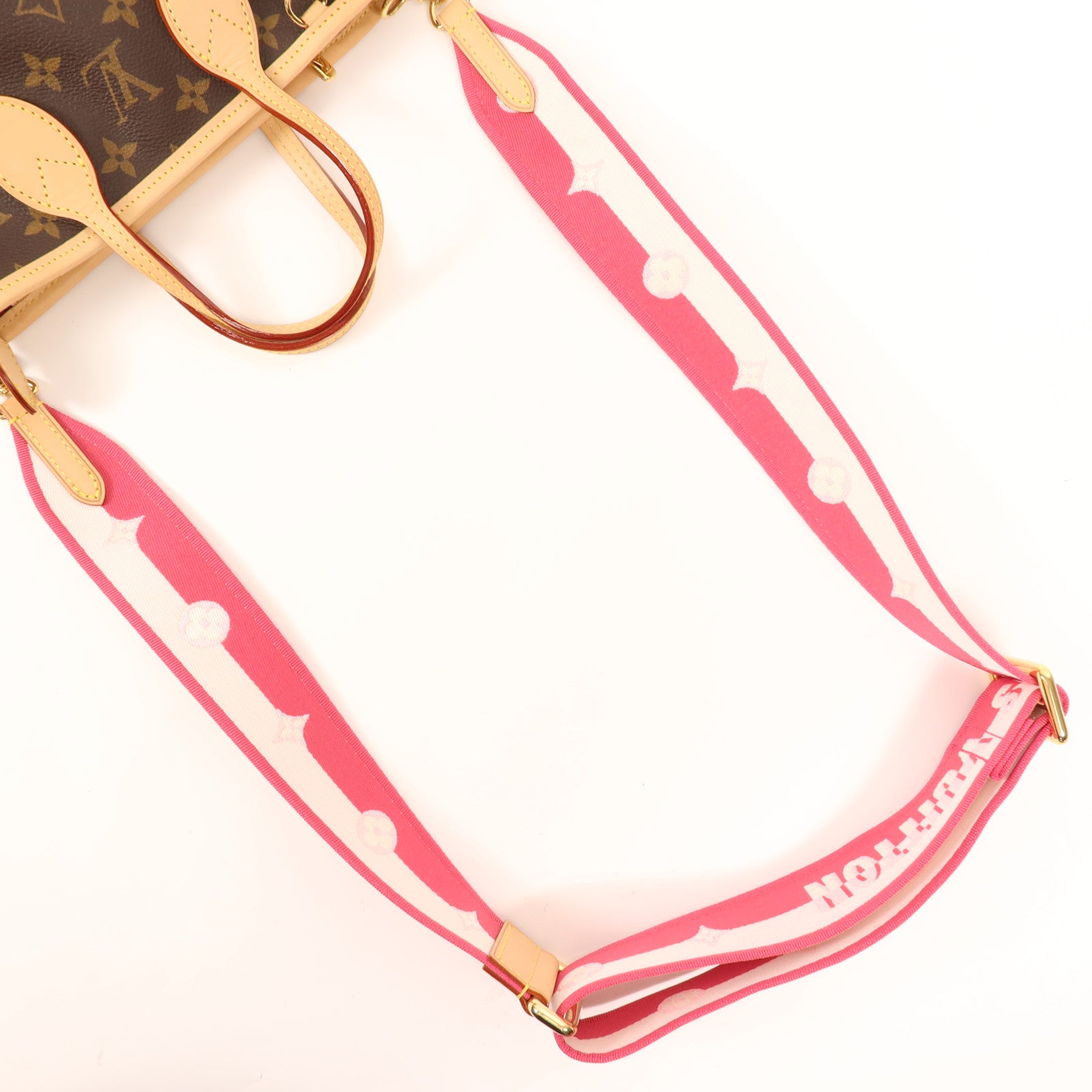 LOUIS VUITTON 【激減優惠】Monogram Neverfull BB金扣手挽肩背兩用袋