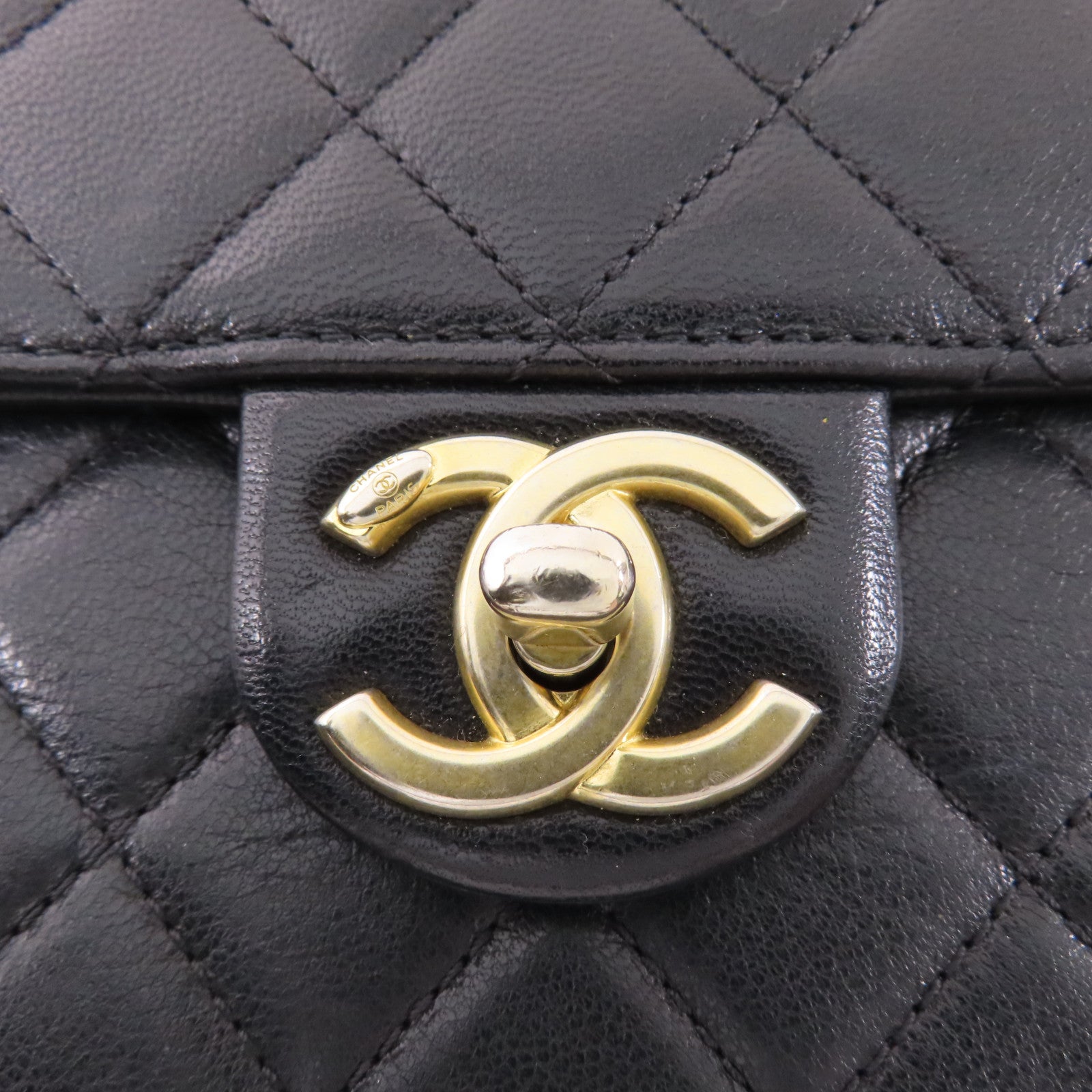 CHANEL 羊皮皮革Chain Shoulder Bag金扣鏈帶肩背袋