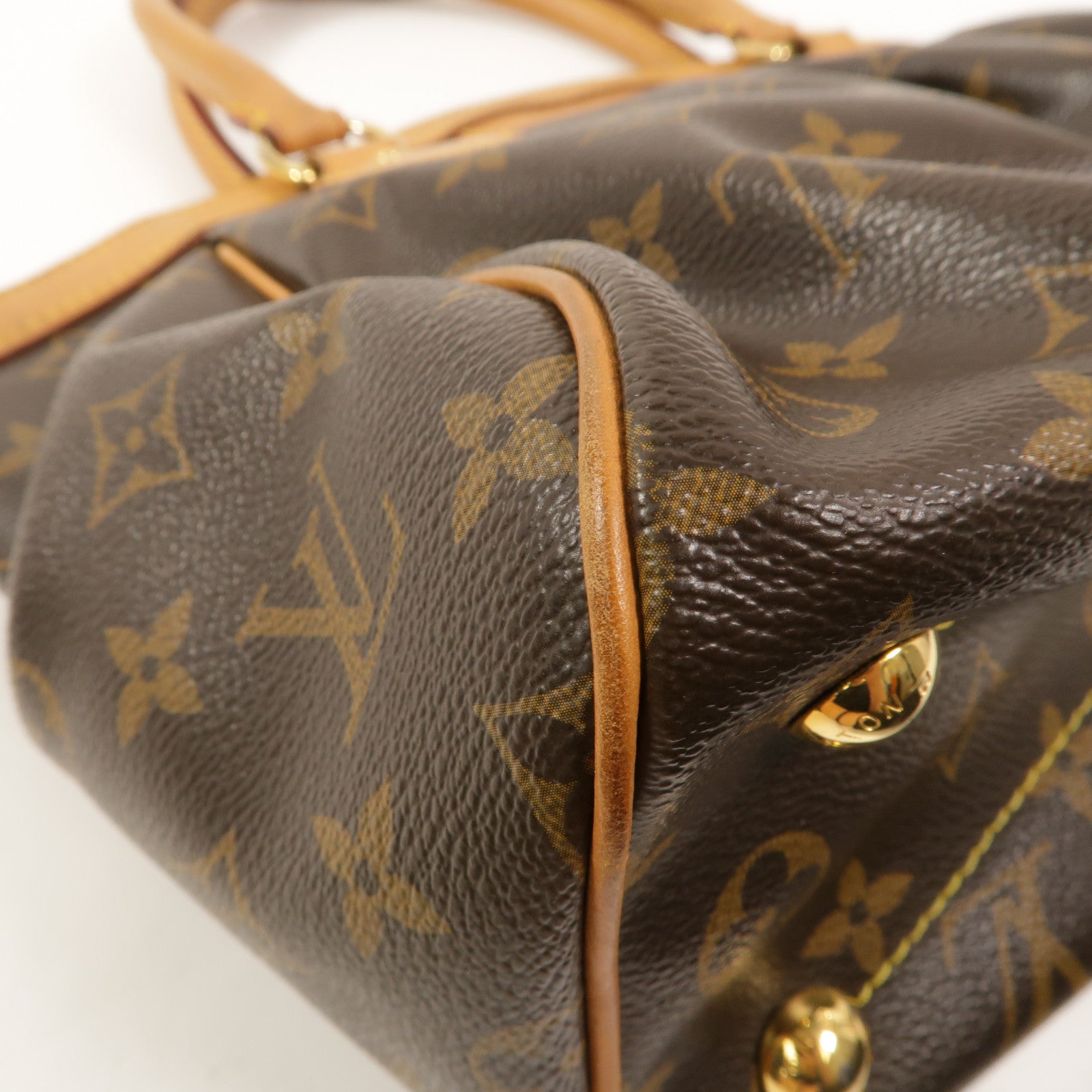 LOUIS VUITTON Monogram Tivoli PM手挽袋棕色
