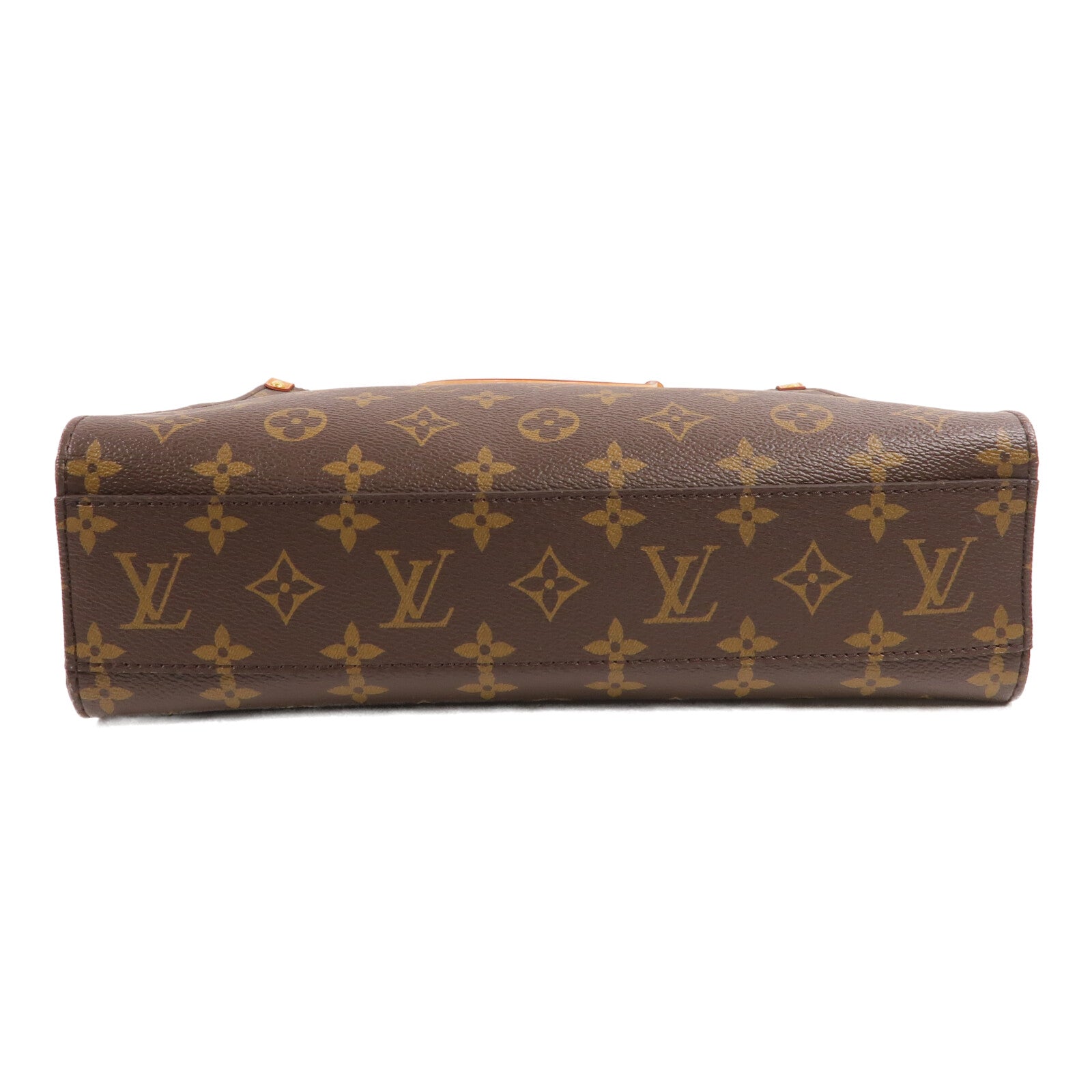 LOUIS VUITTON Monogram Sac Plat PM金扣手挽肩背兩用袋