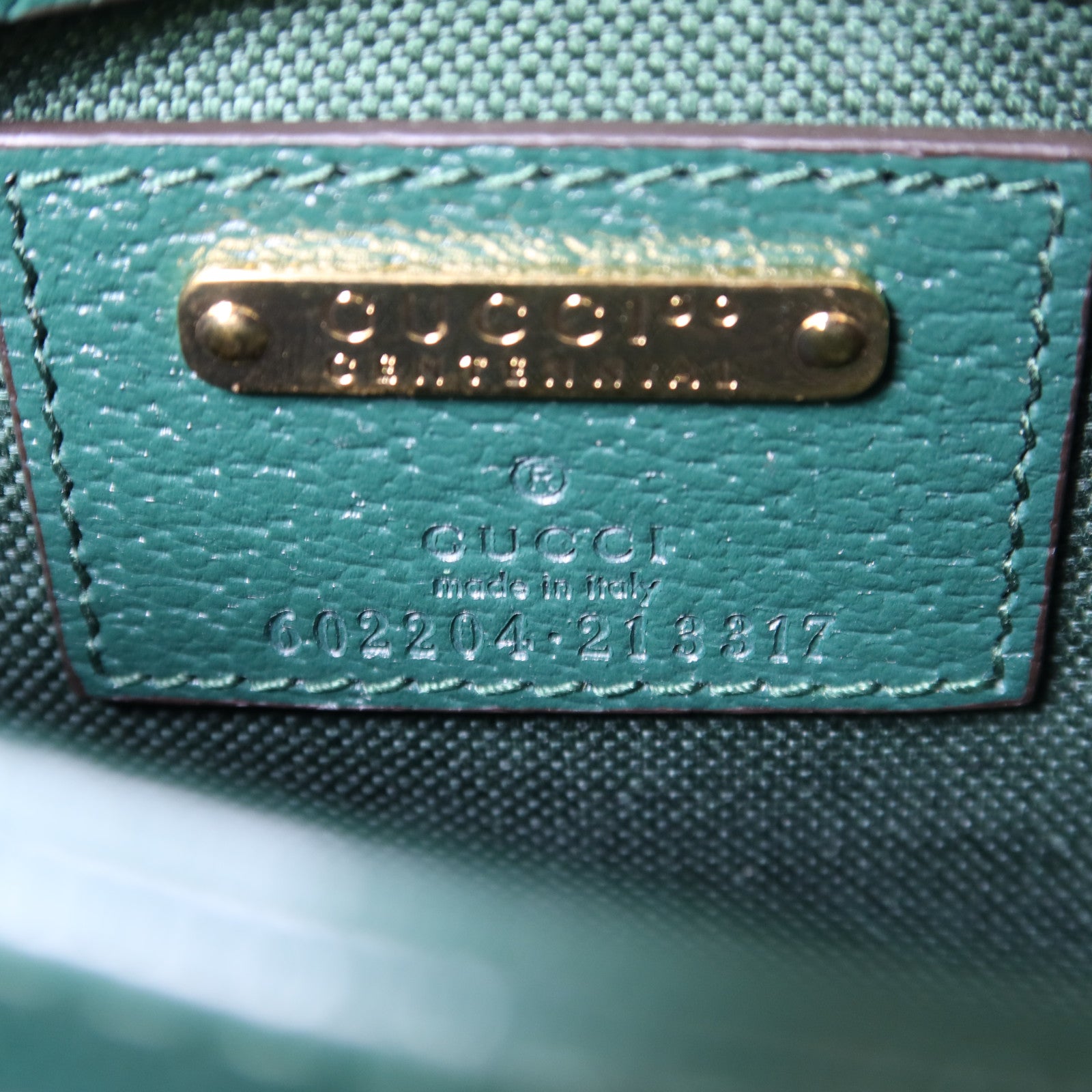 GUCCI 帆布Horsebit 1955 Medium金扣肩背袋