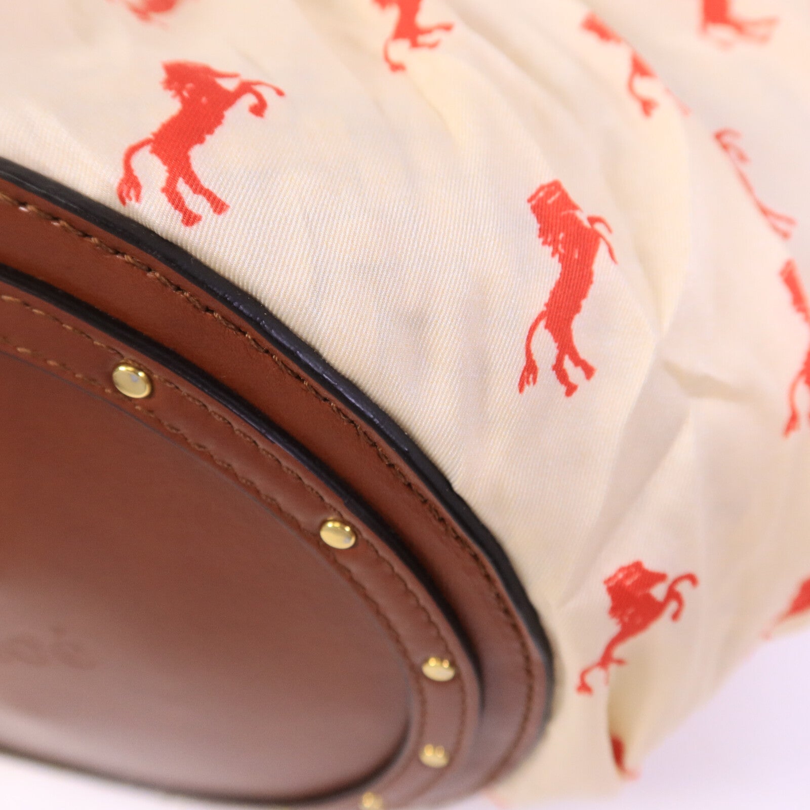 Chloe 皮革/藤料Panier Backet Bag手挽袋