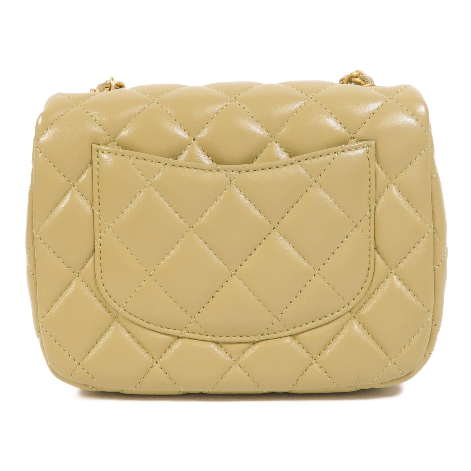 CHANEL 【激減優惠】羊皮皮革Coco Heart Square Bag金扣鏈帶肩背袋