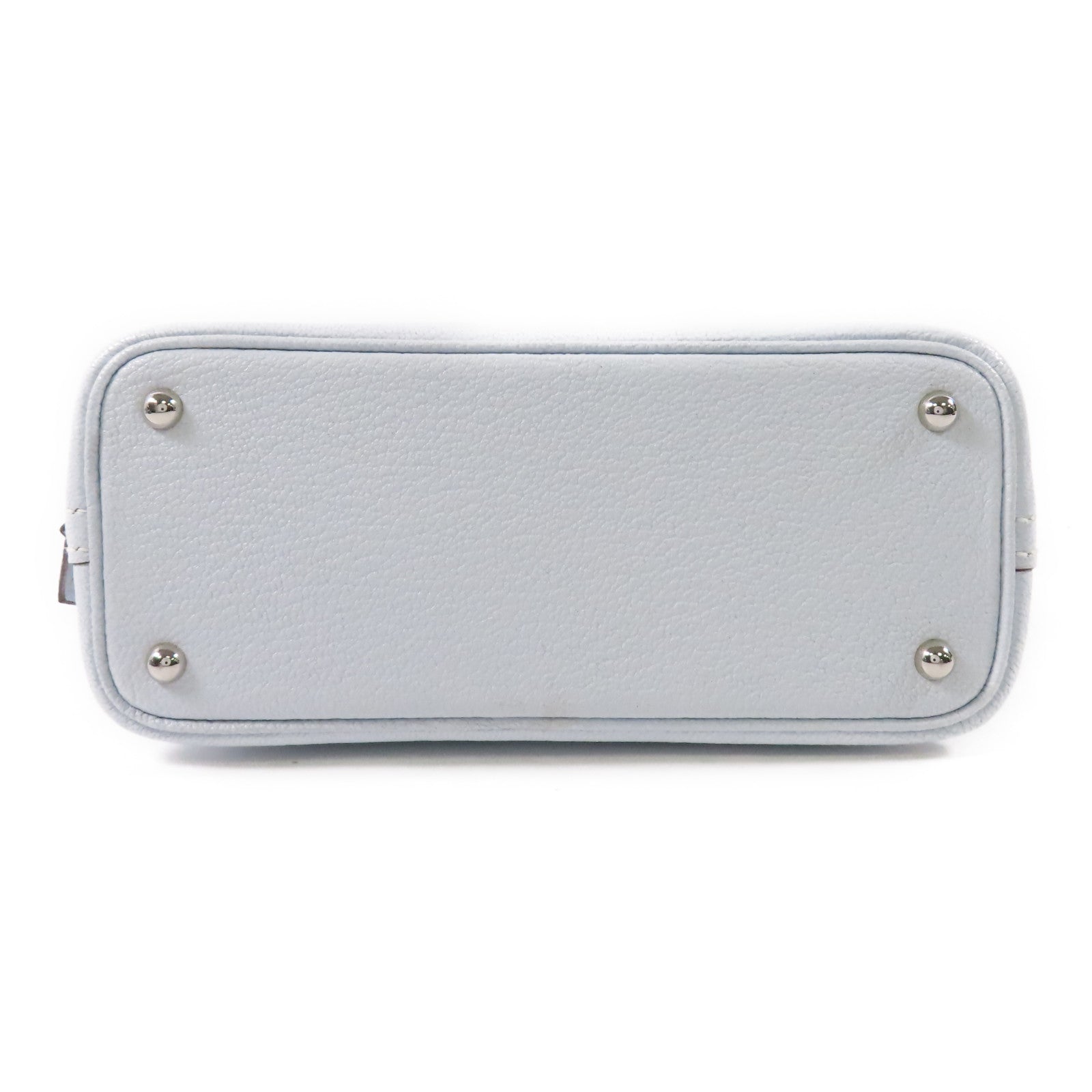 HERMES Chevre皮革Mini Bolide銀扣手挽肩背兩用袋