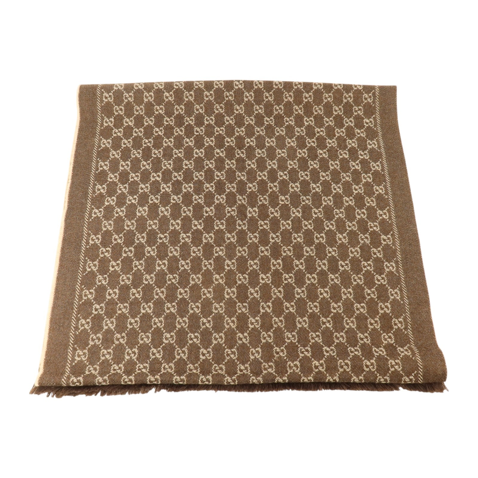 GUCCI 羊毛Scarl 48x180cm圍巾