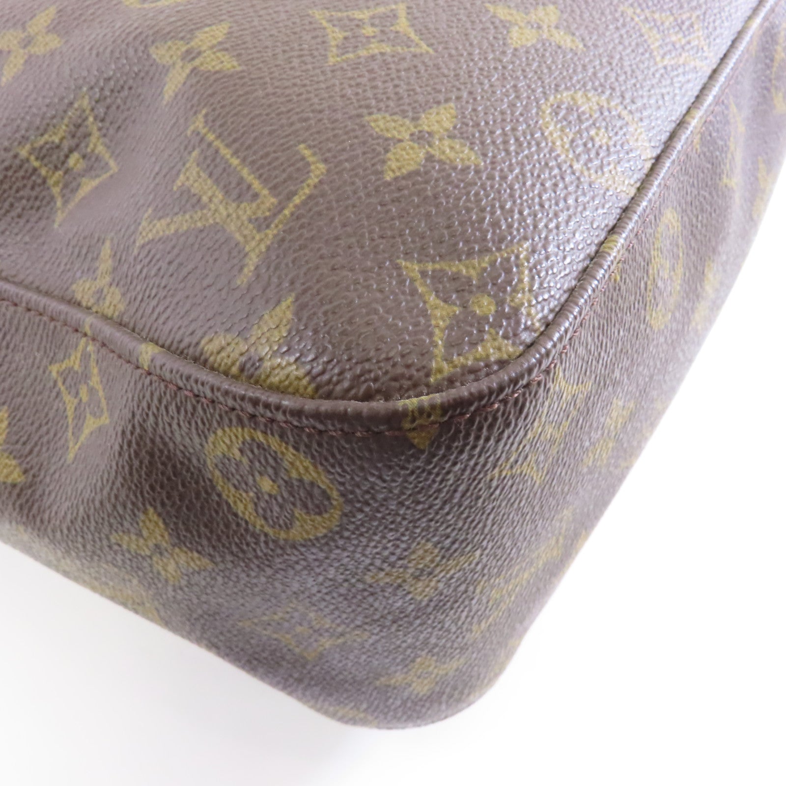 LOUIS VUITTON Monogram Looping GM金扣肩背袋啡色